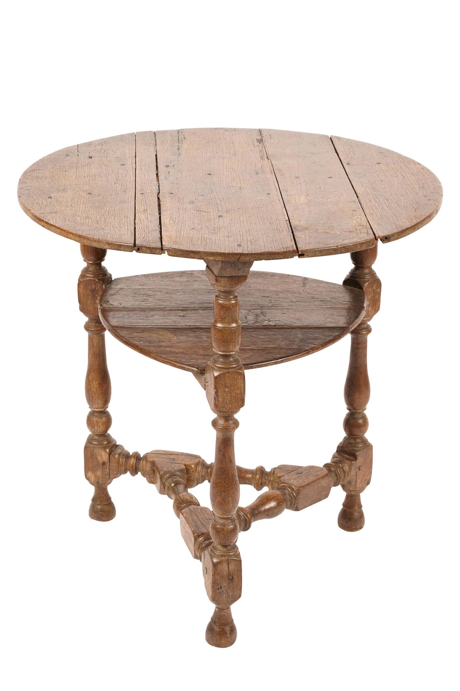 ENGLISH TURNED OAK TABLE (1 of 10)