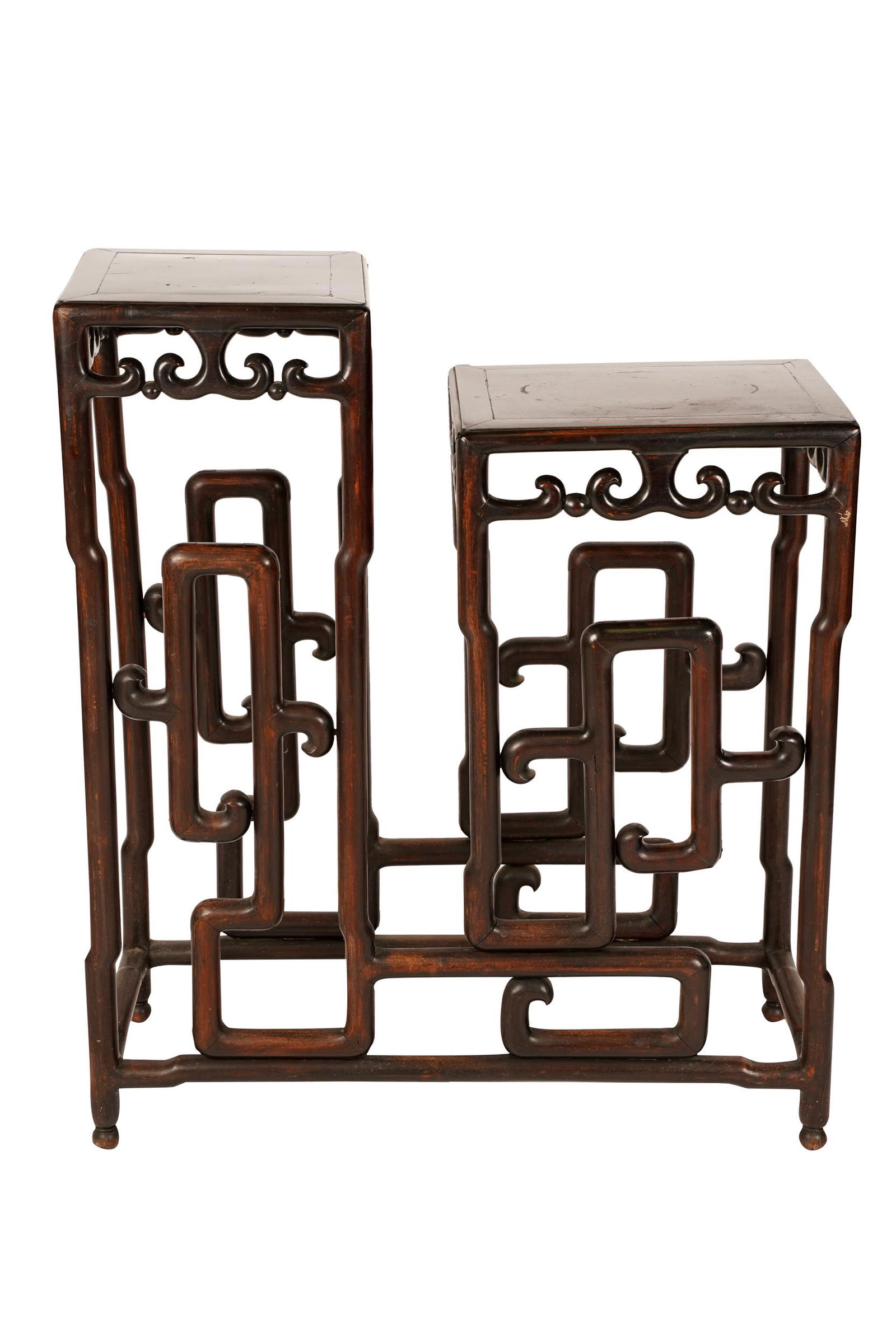 CHINESE CARVED WOOD ETAGERE (1 of 6)