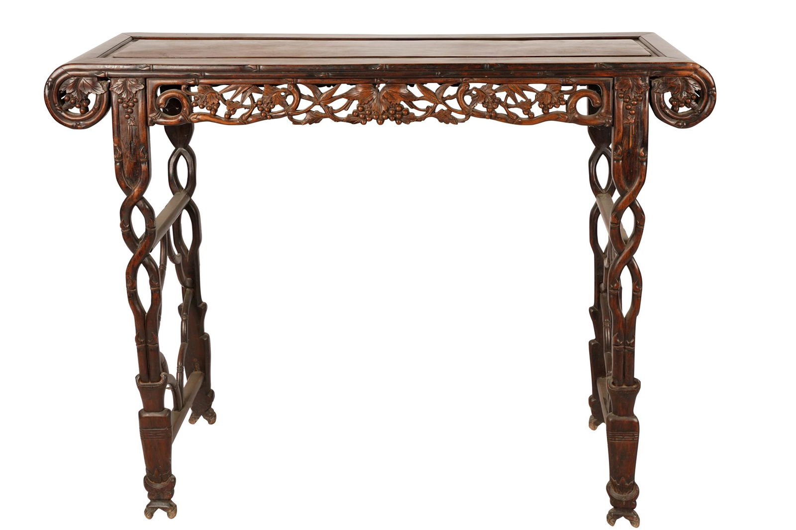 CHINESE CARVED HARDWOOD ALTAR TABLE (1 of 8)