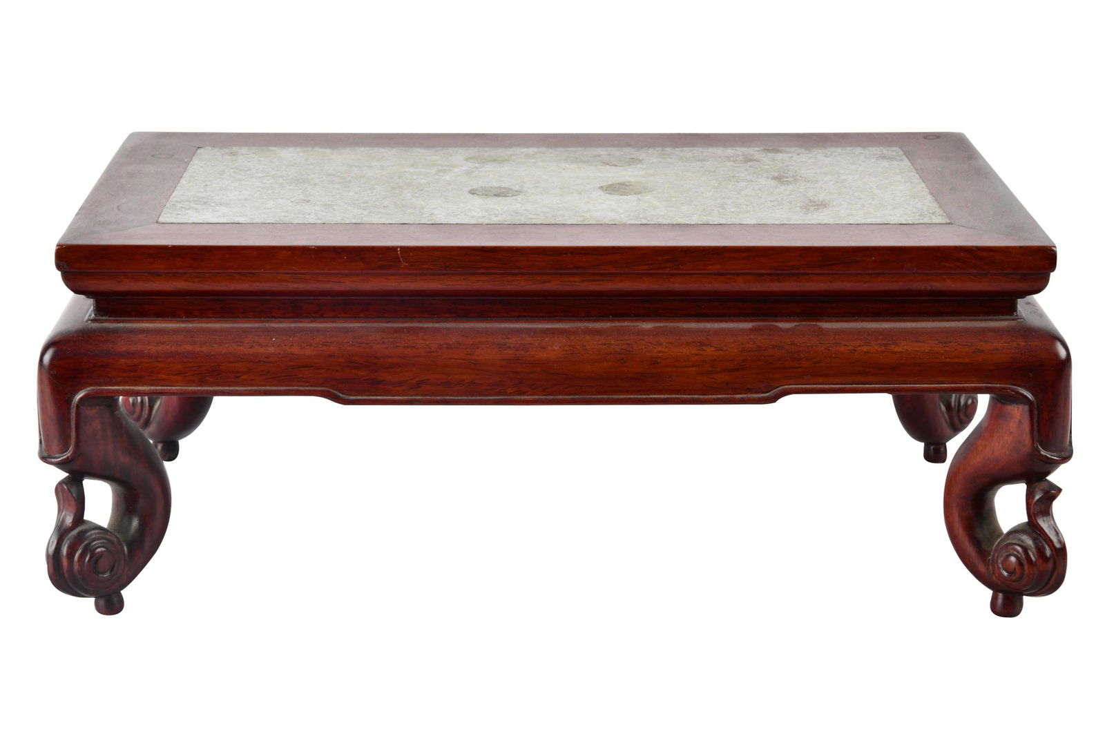 ASIAN STONE INSET RECTANGULAR STAND (1 of 6)