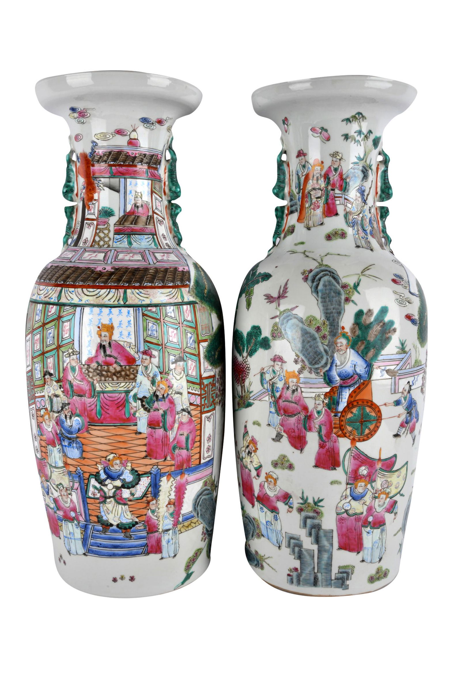 TWO ASSORTED CHINESE PORCELAIN VASES (1 of 10)