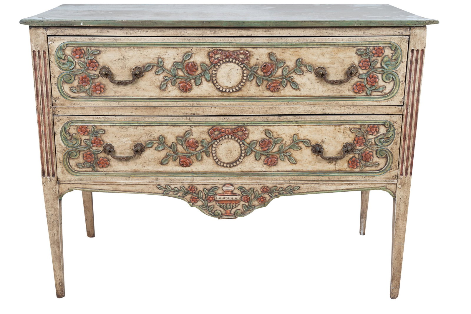 NEOCLASSIC STYLE PAINTED WOOD COMMODE (1 of 12)