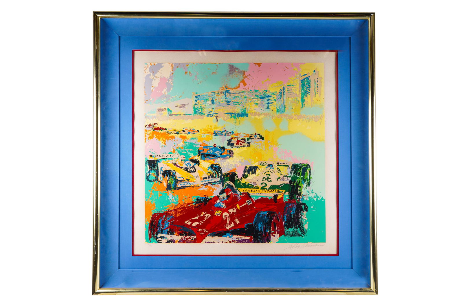 LEROY NEIMAN (1921 - 2012): "RACE CARS" (1 of 8)