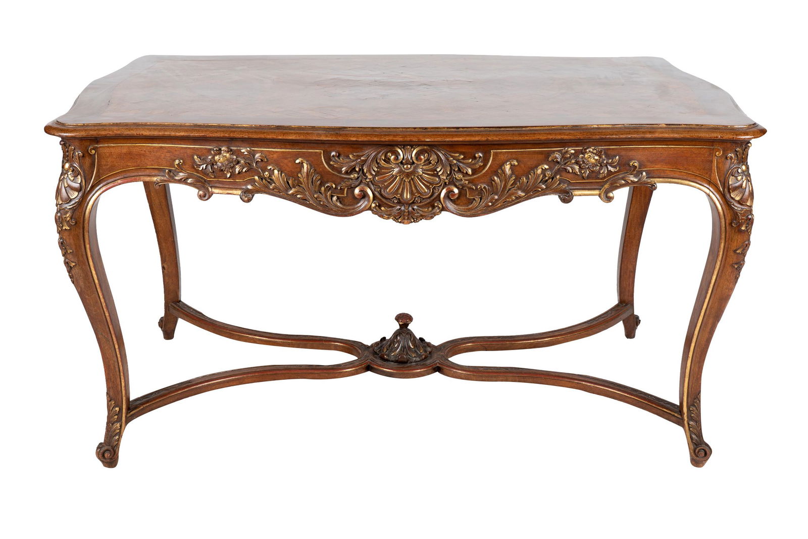LOUIS XV STYLE PARQUETRY SALON TABLE (1 of 7)