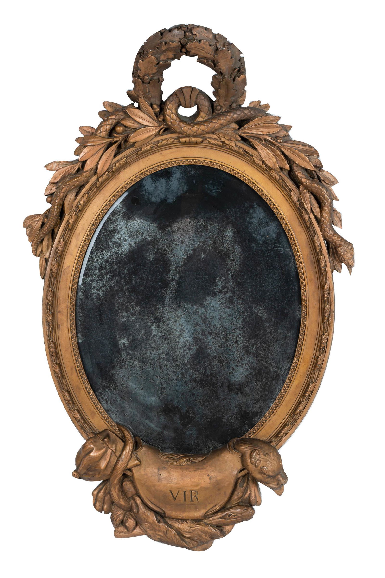 GILT WOOD WALL MIRROR (1 of 10)