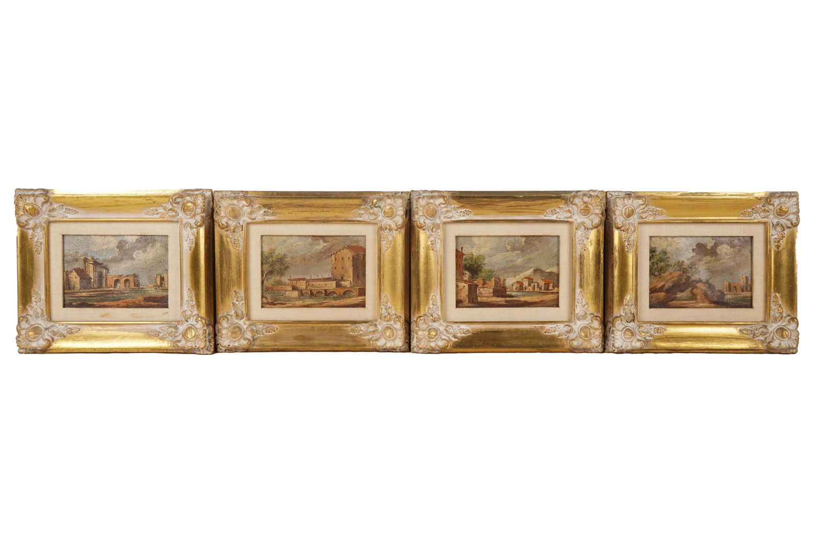 SET OF FOUR ITALIAN CAPRICCIO SCENES (1 of 6)
