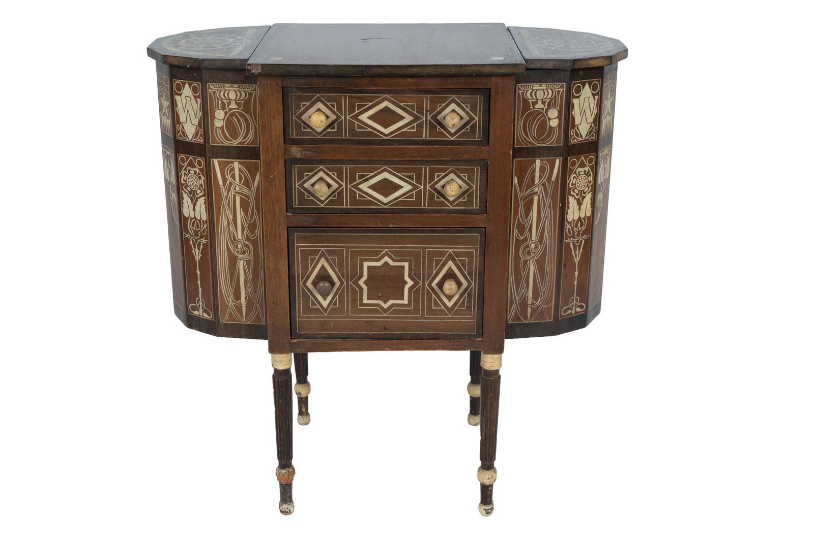 PAINTED SEWING STAND (1 of 11)