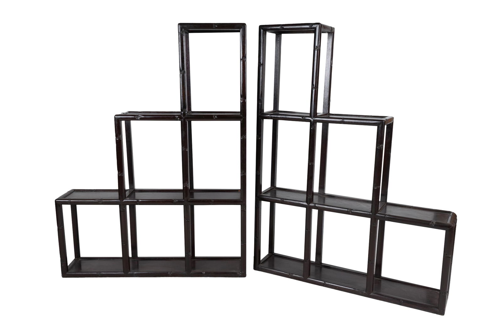 PAIR OF CHINESE LACQUERED WOOD DISPLAY STANDS (1 of 8)