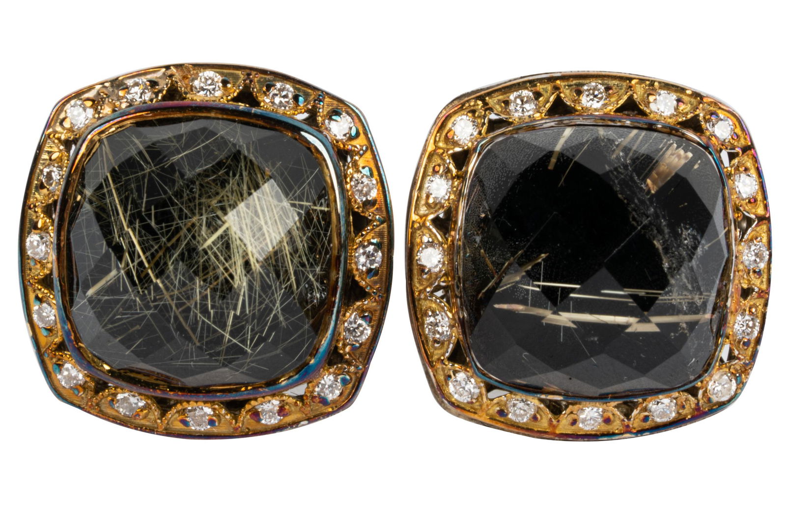 PAIR OF TACORI 18 KARAT YELLOW GOLD, STERLING SILVER, & (1 of 7)