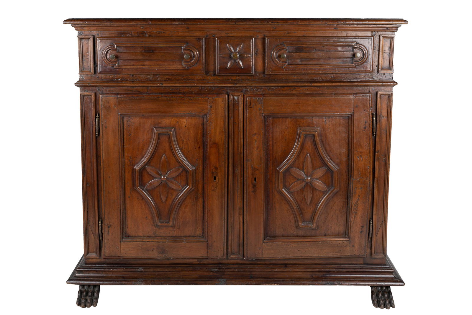 ITALIAN RENAISSANCE STYLE WALNUT CREDENZA (1 of 13)