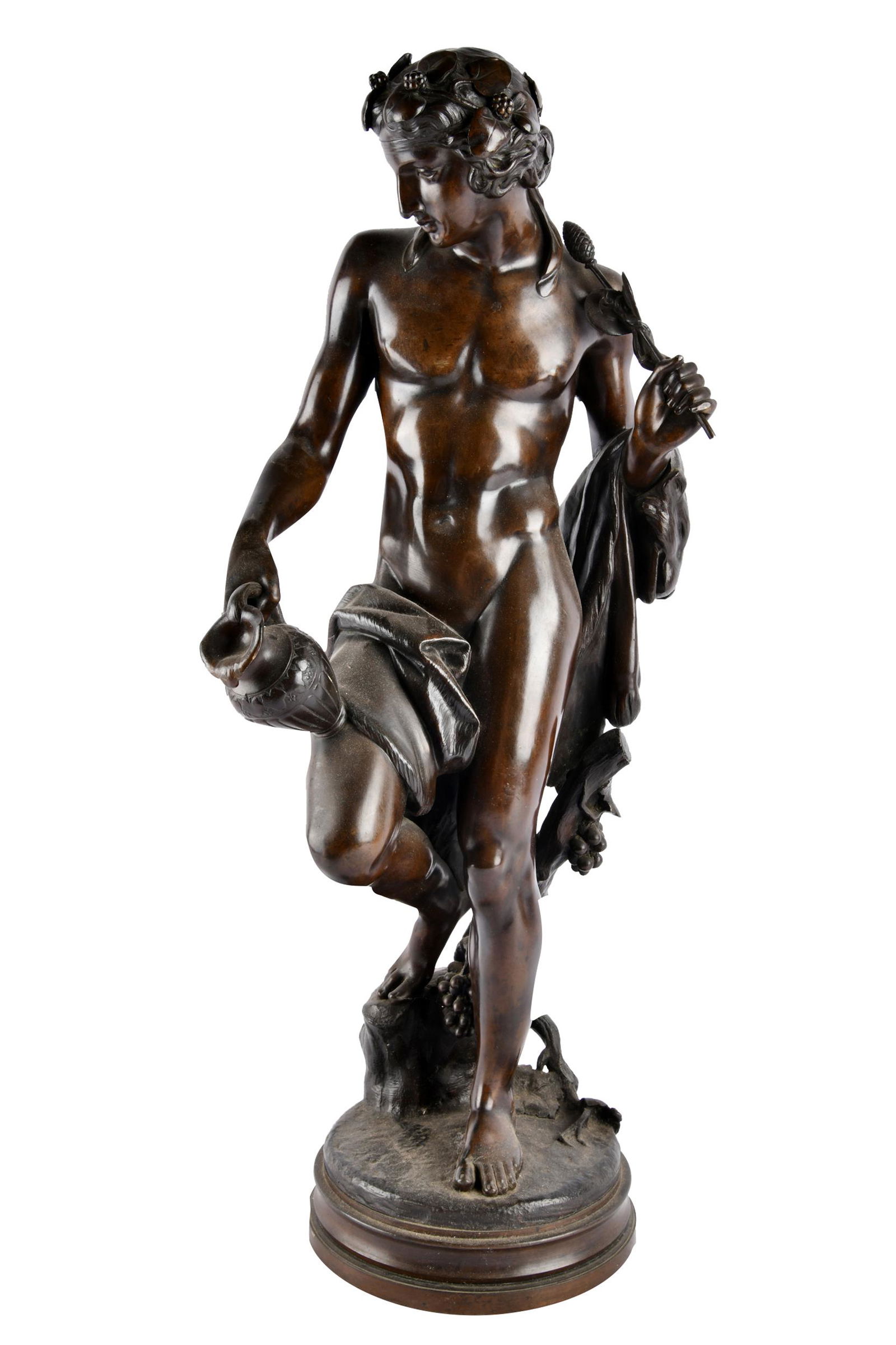 CONTINENTAL PATINATED BRONZE FIGURE (1 of 7)