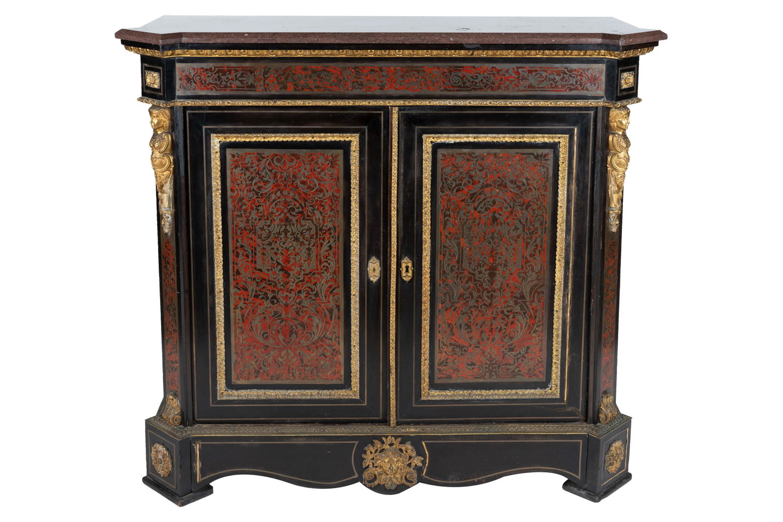 NAPOLEON III-STYLE BOULLE MARQUETRY CABINET (1 of 13)