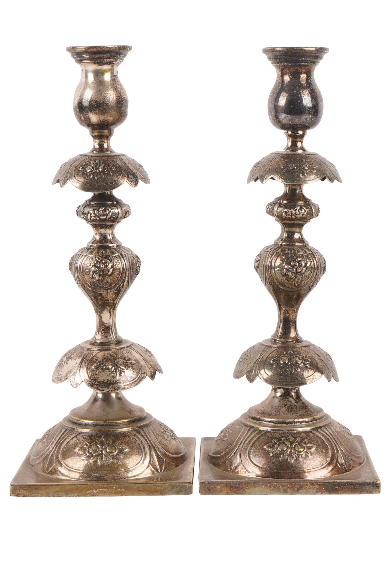 PAIR OF SILVER CANDLESTICKS (1 of 20)