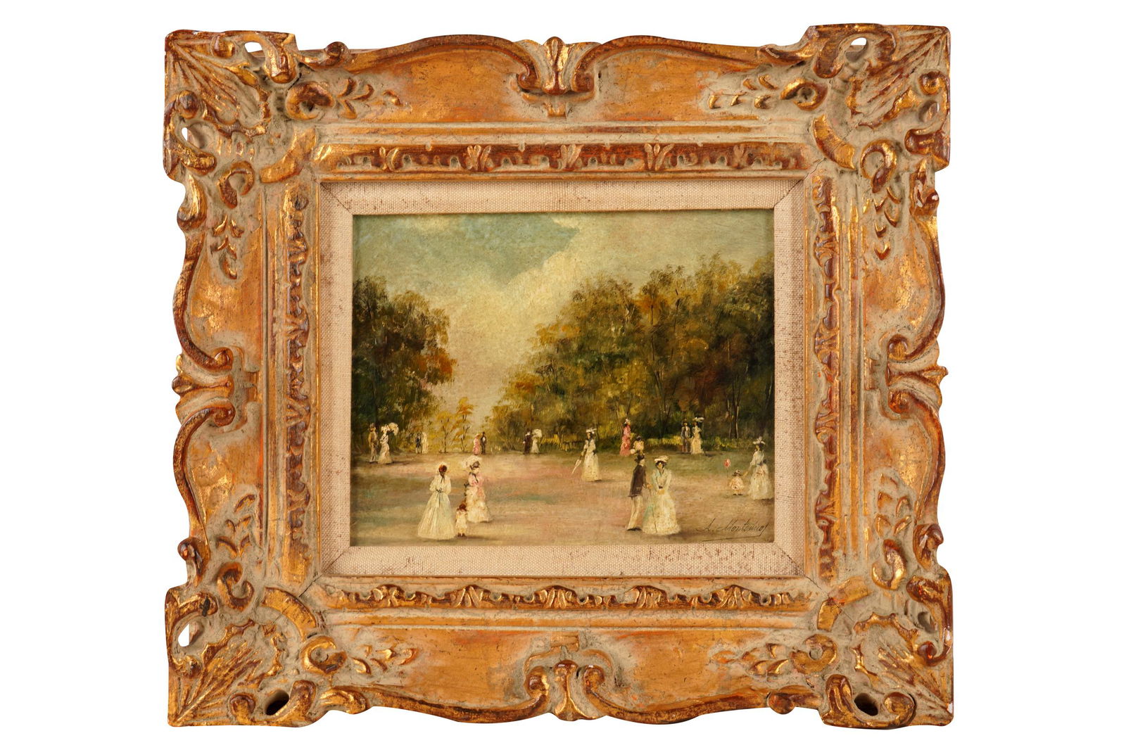 CONTINENTAL SCHOOL: FIGURES IN PARK (1 of 7)