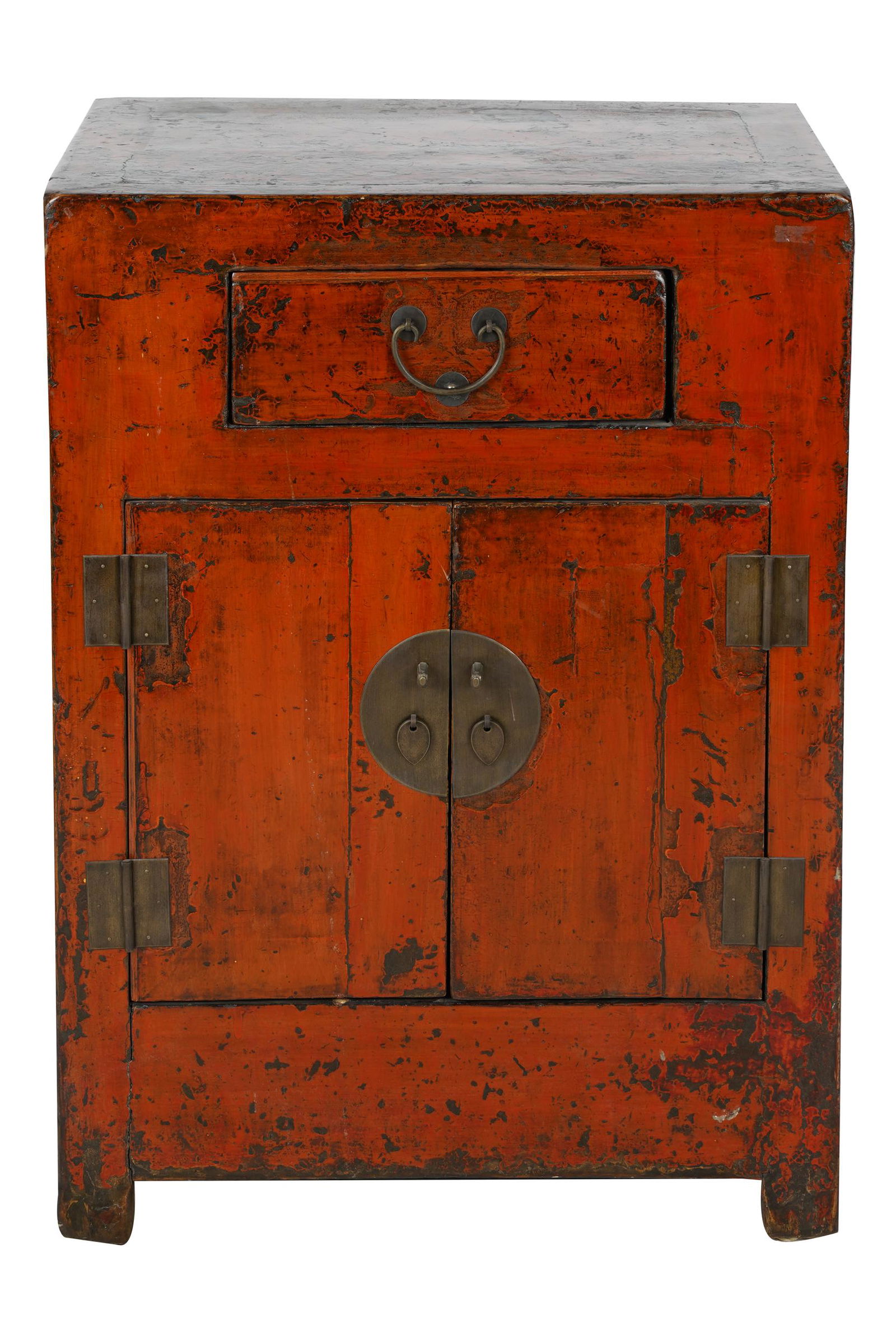 CHINESE RED-LACQUERED CABINET (1 of 9)