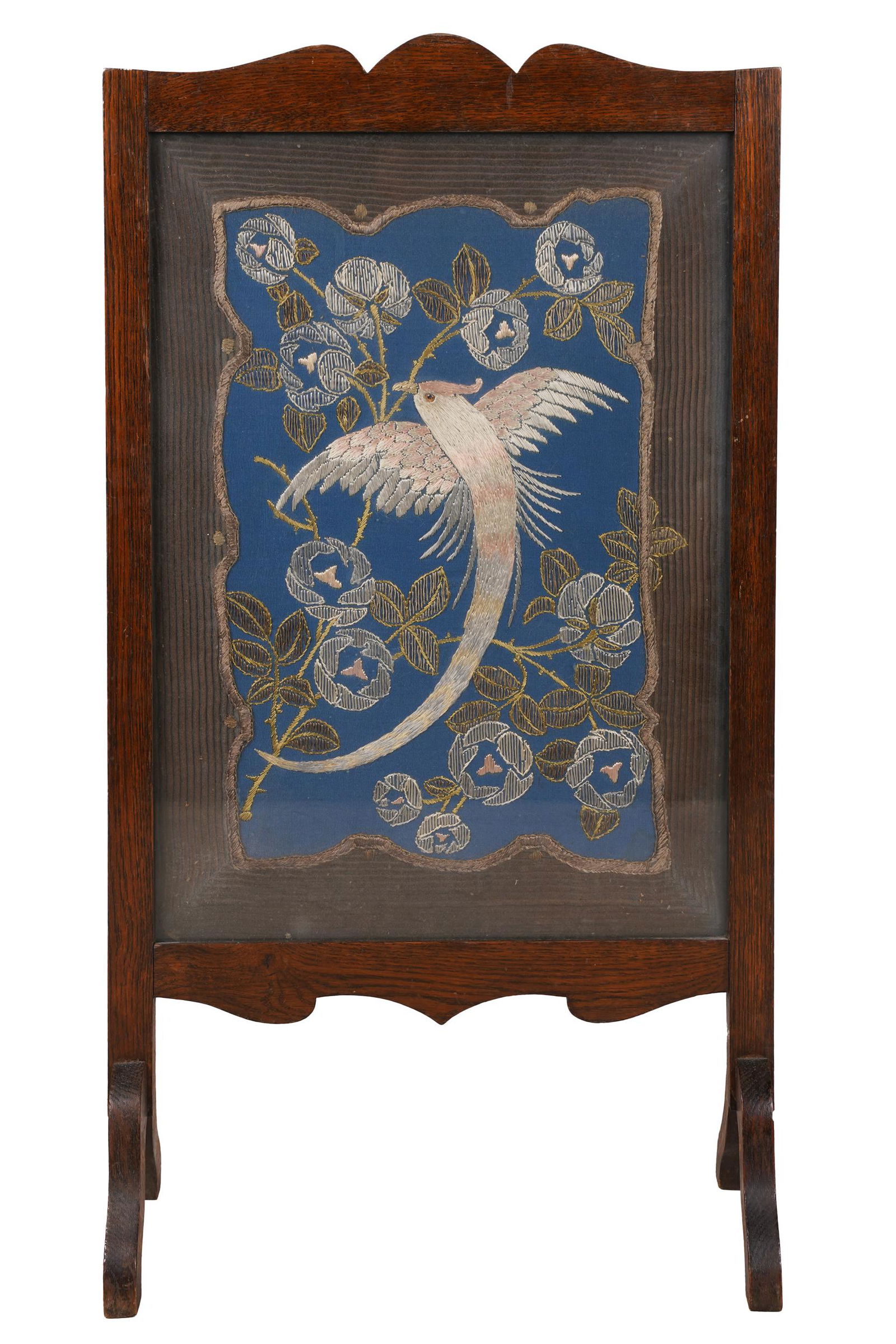 EMBROIDERED FIRE SCREEN (1 of 6)