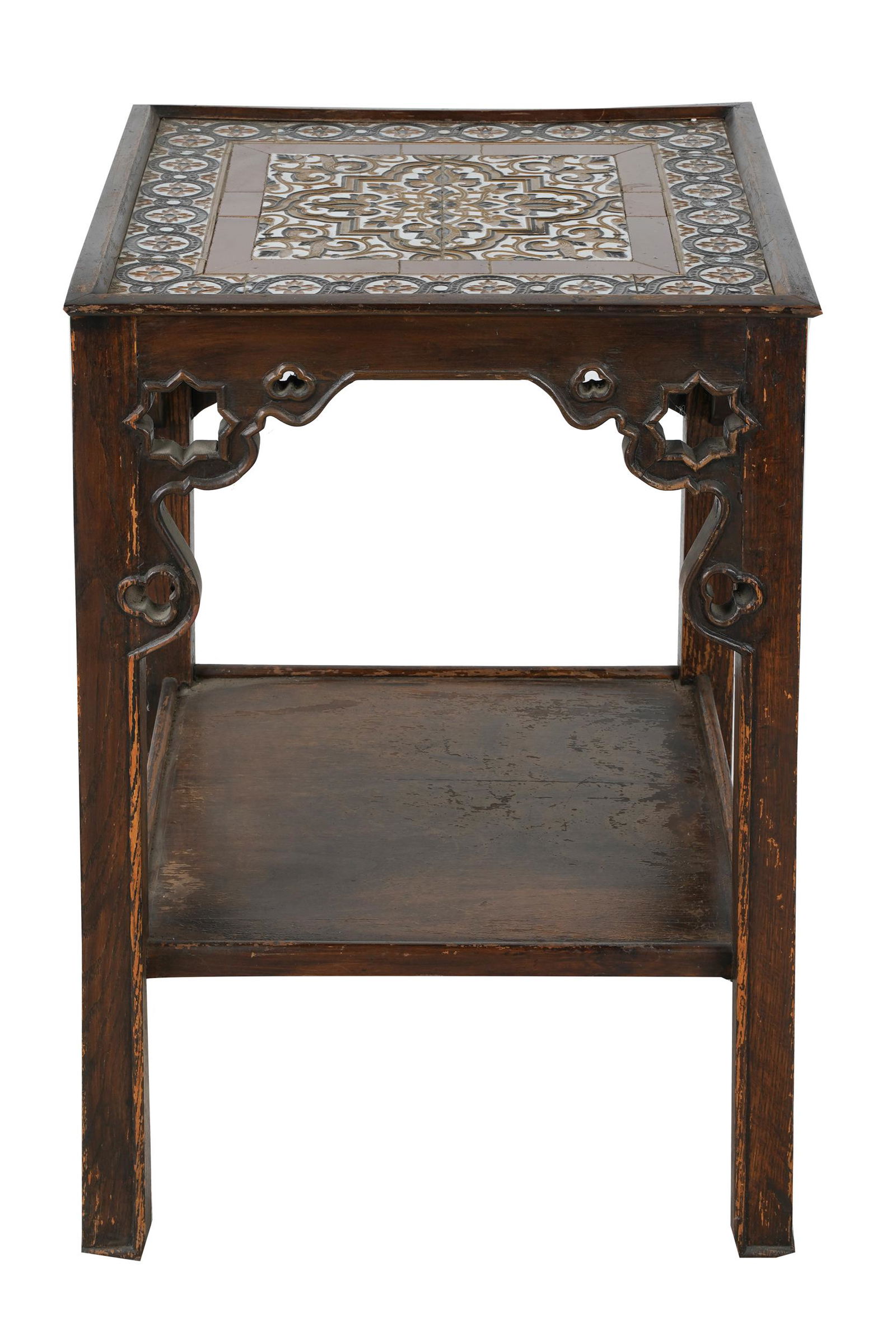 TILE-INSET WALNUT TABLE (1 of 7)