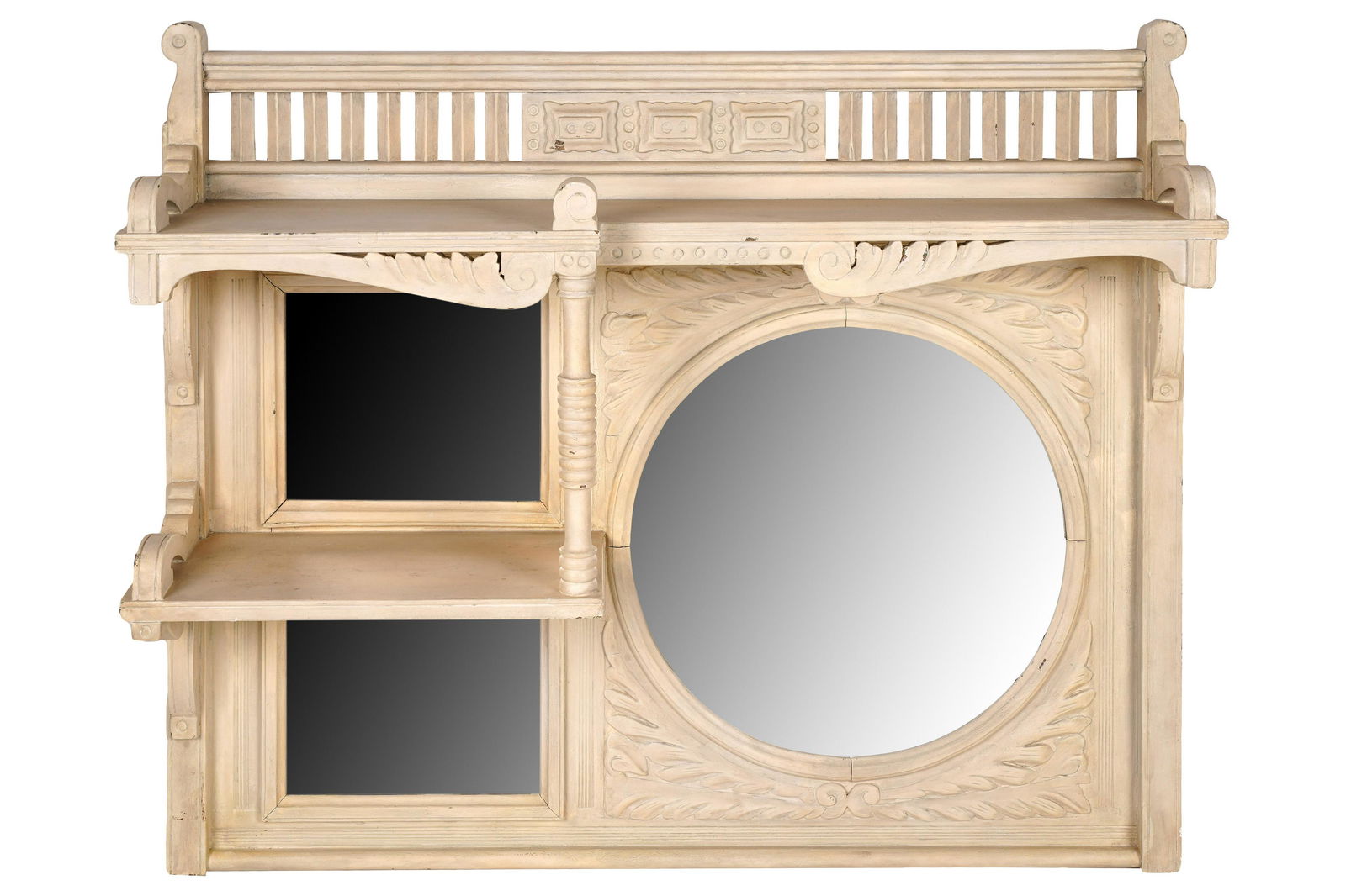 RICHARD MULLIGAN WHITE-PAINTED WOOD WALL SHELF (1 of 9)