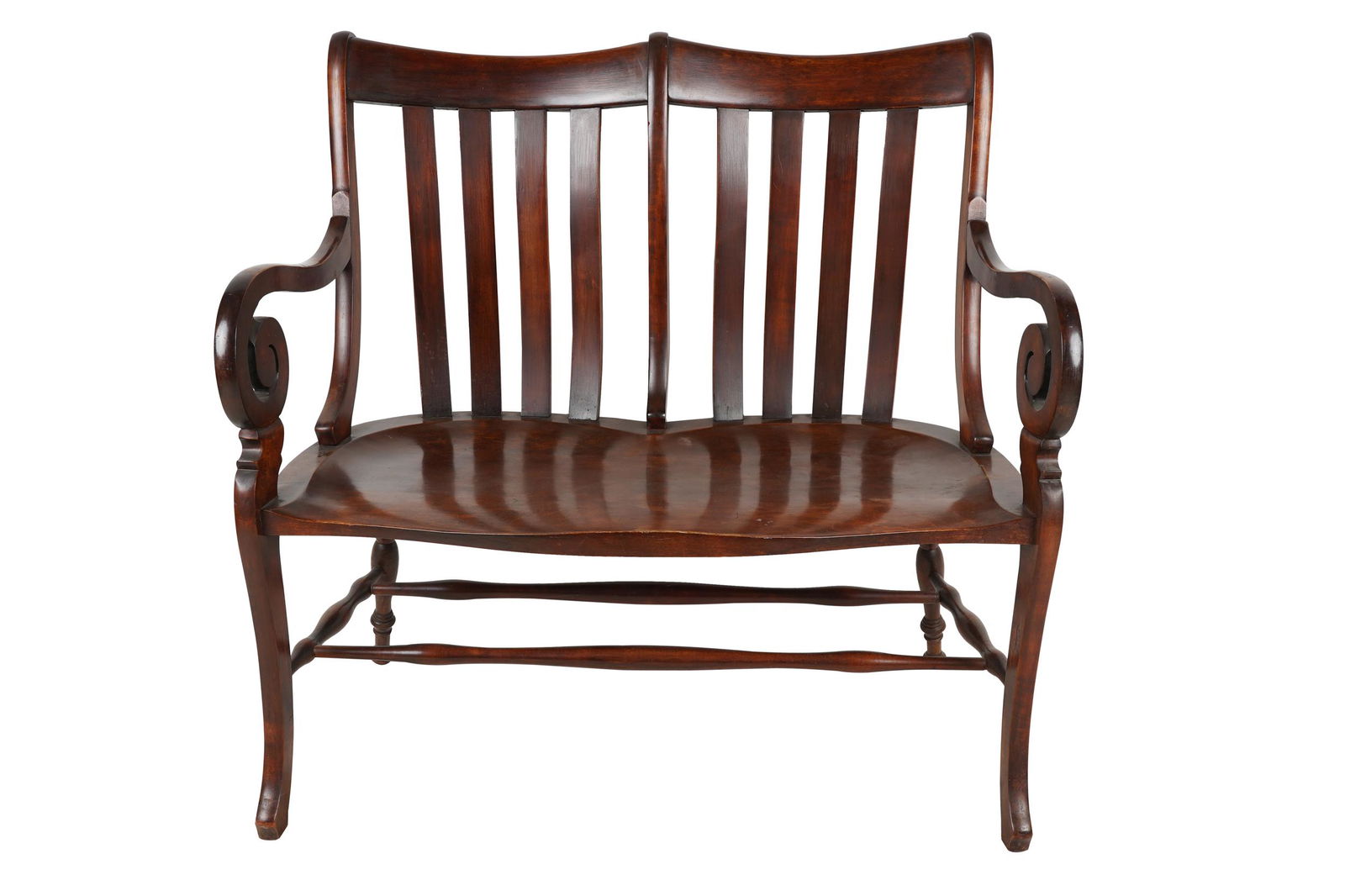 AMERICAN WALNUT DOUBLE-BACK BENCH (1 of 10)