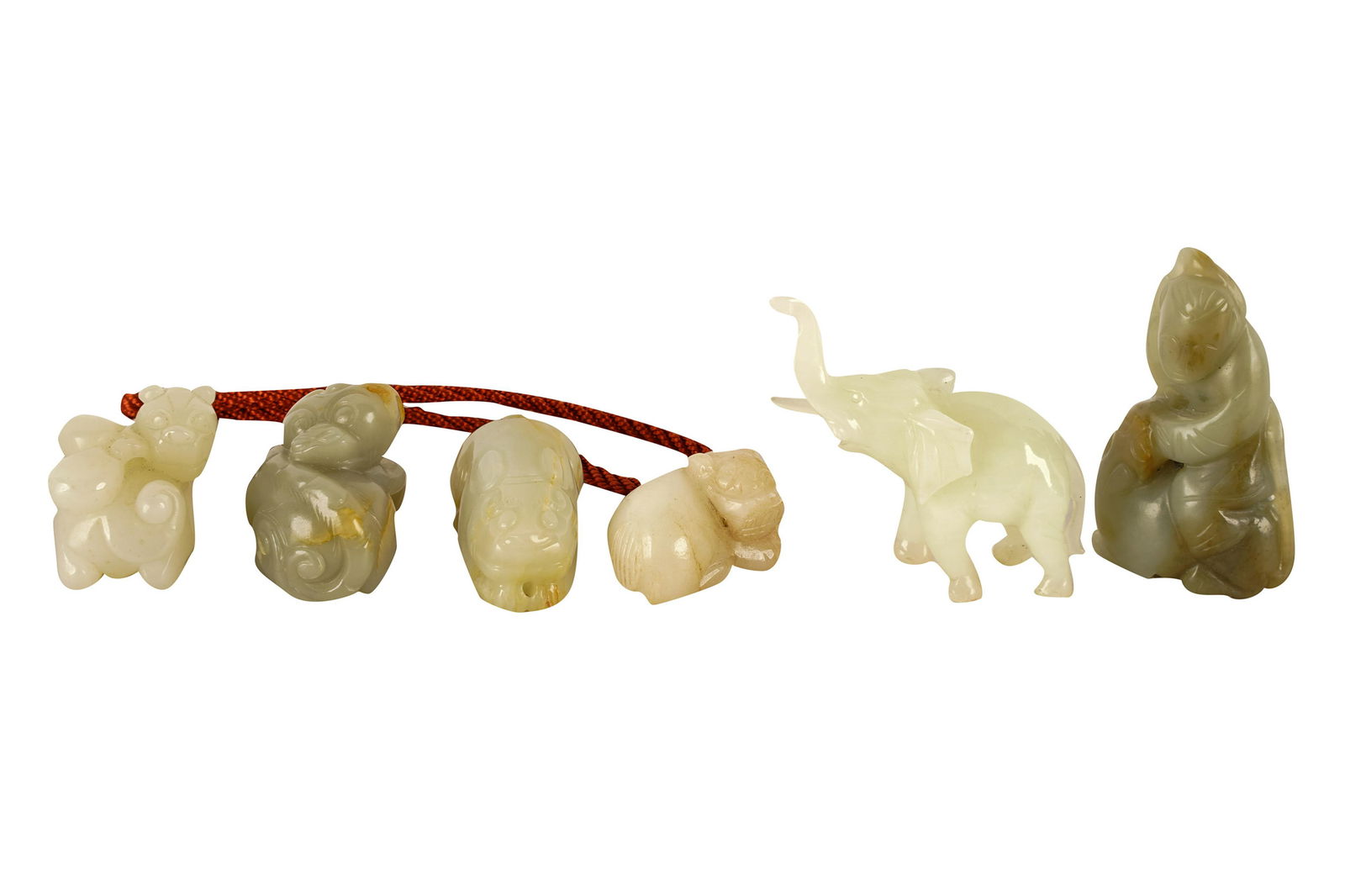 COLLECTION OF ASSORTED ASIAN STONE CARVINGS (1 of 8)