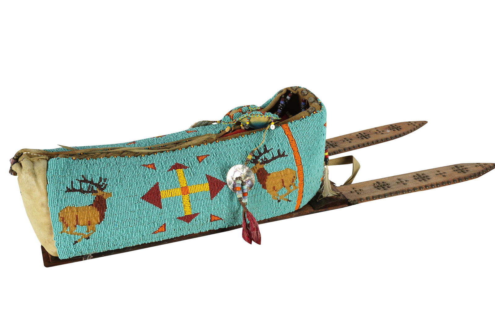 NATIVE AMERICAN BEADED PAPOOSE (1 of 11)