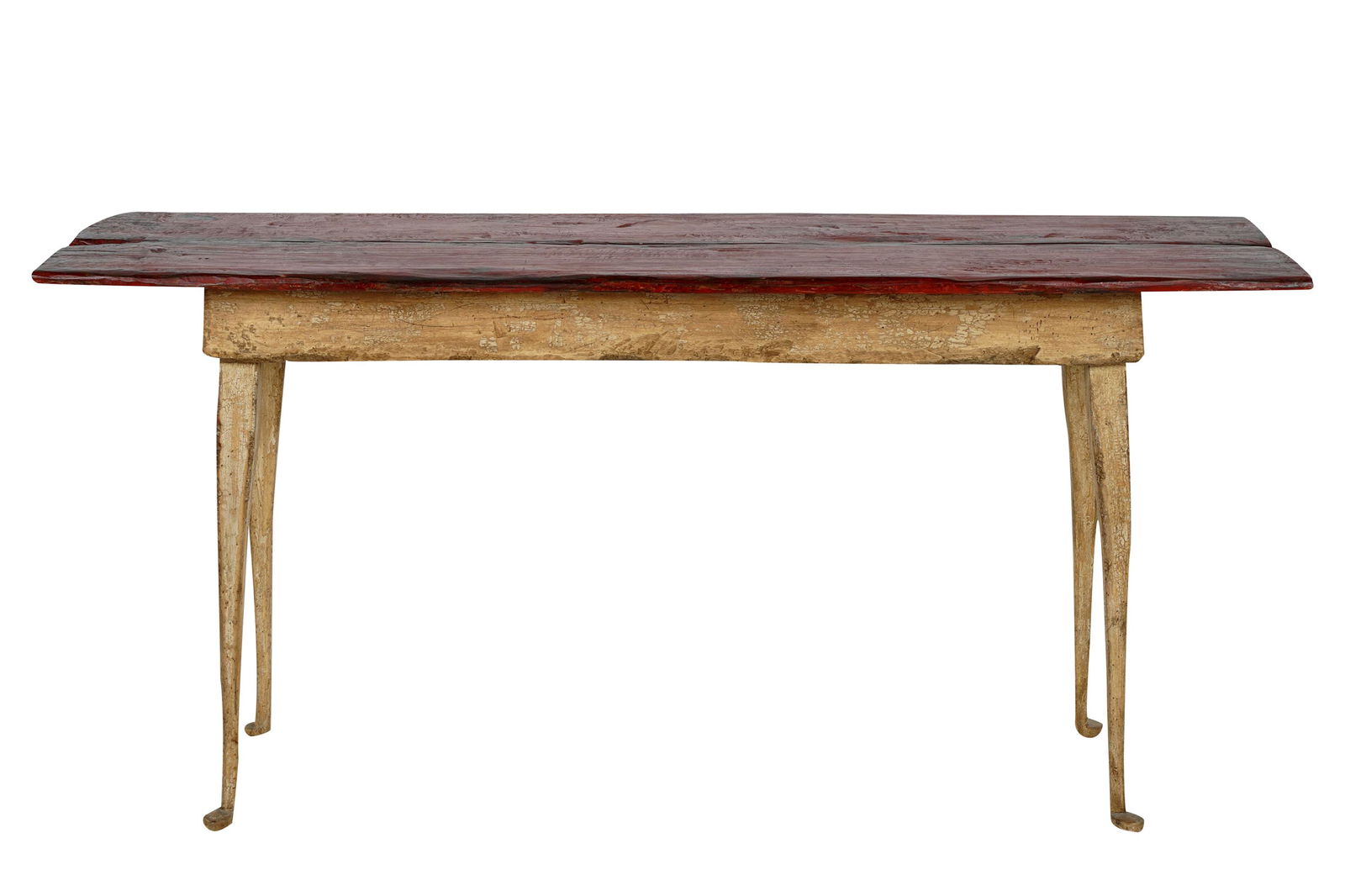 RUSTIC PAINTED PINE SOFA TABLE (1 of 8)