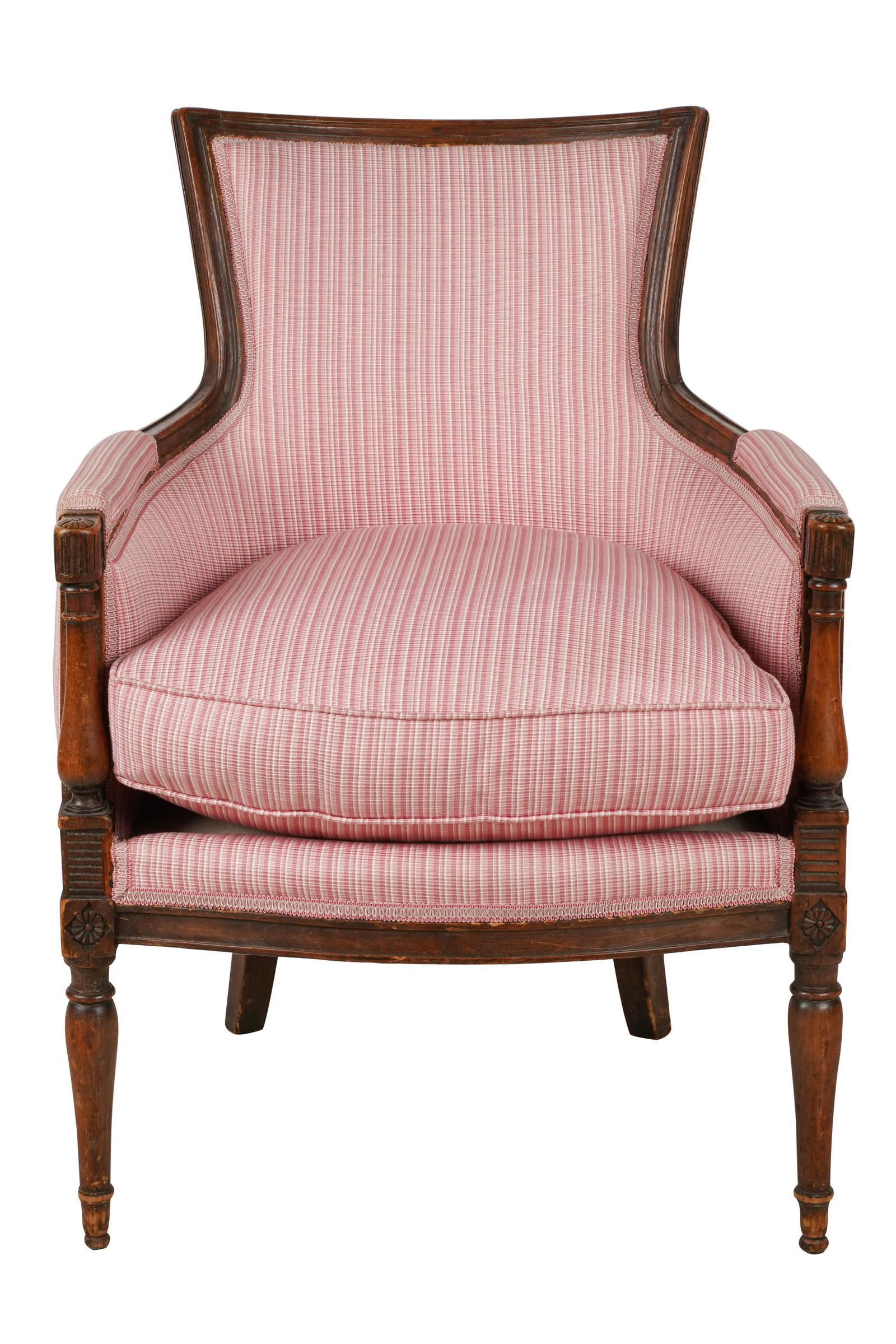 DIRECTOIRE-STYLE CARVED WALNUT BERGERE (1 of 10)