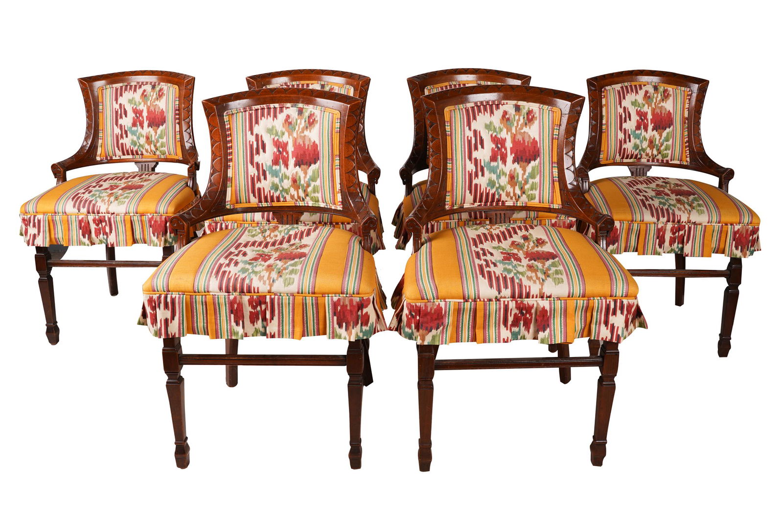 SEVEN EASTLAKE CARVED MAHOGANY CHAIRS (1 of 11)