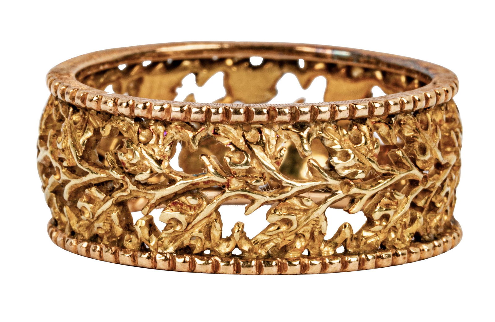 BUCCELLATI 18 KARAT YELLOW GOLD LEAF RING (1 of 5)