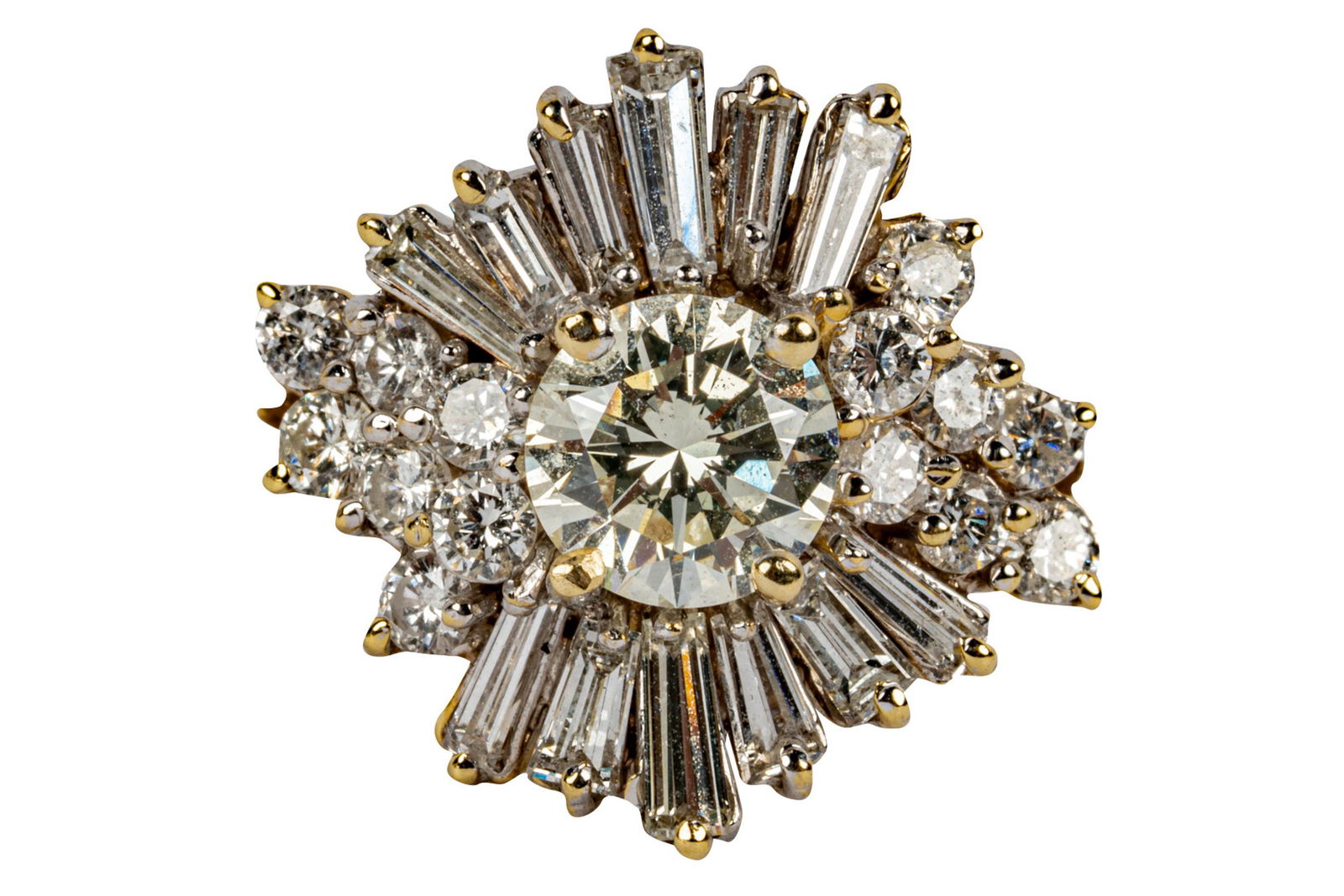 14 KARAT YELLOW GOLD & DIAMOND RING (1 of 7)