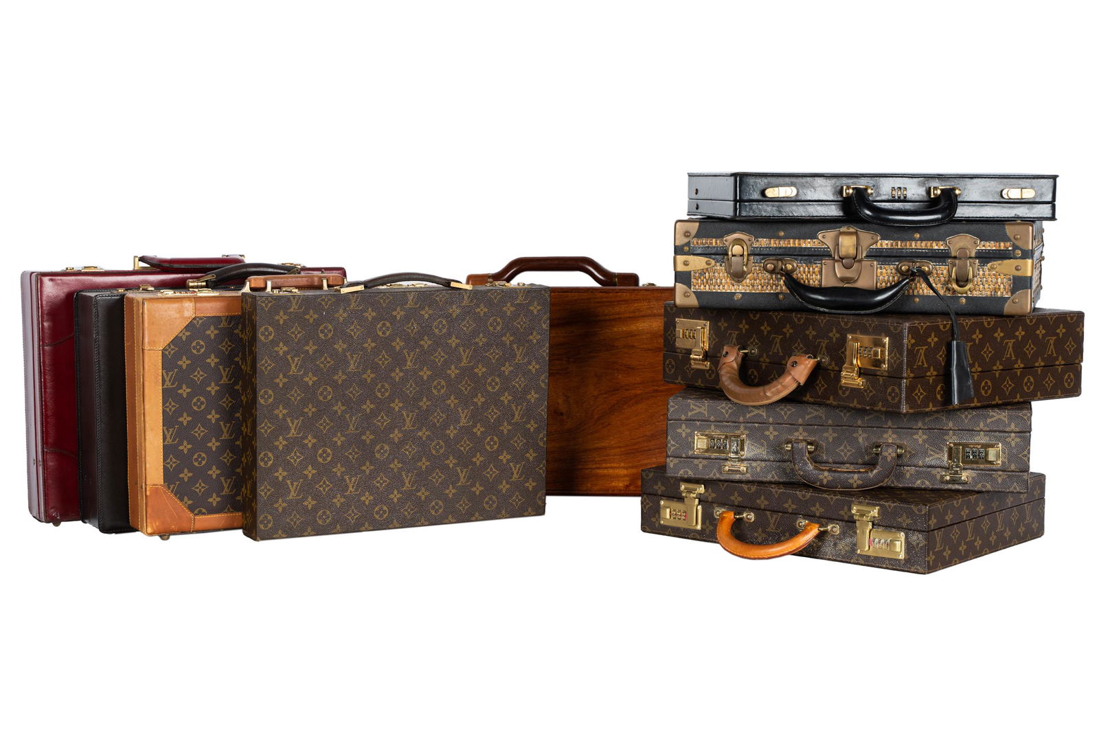 COLLECTION OF HARDSIDE BRIEFCASES (1 of 14)