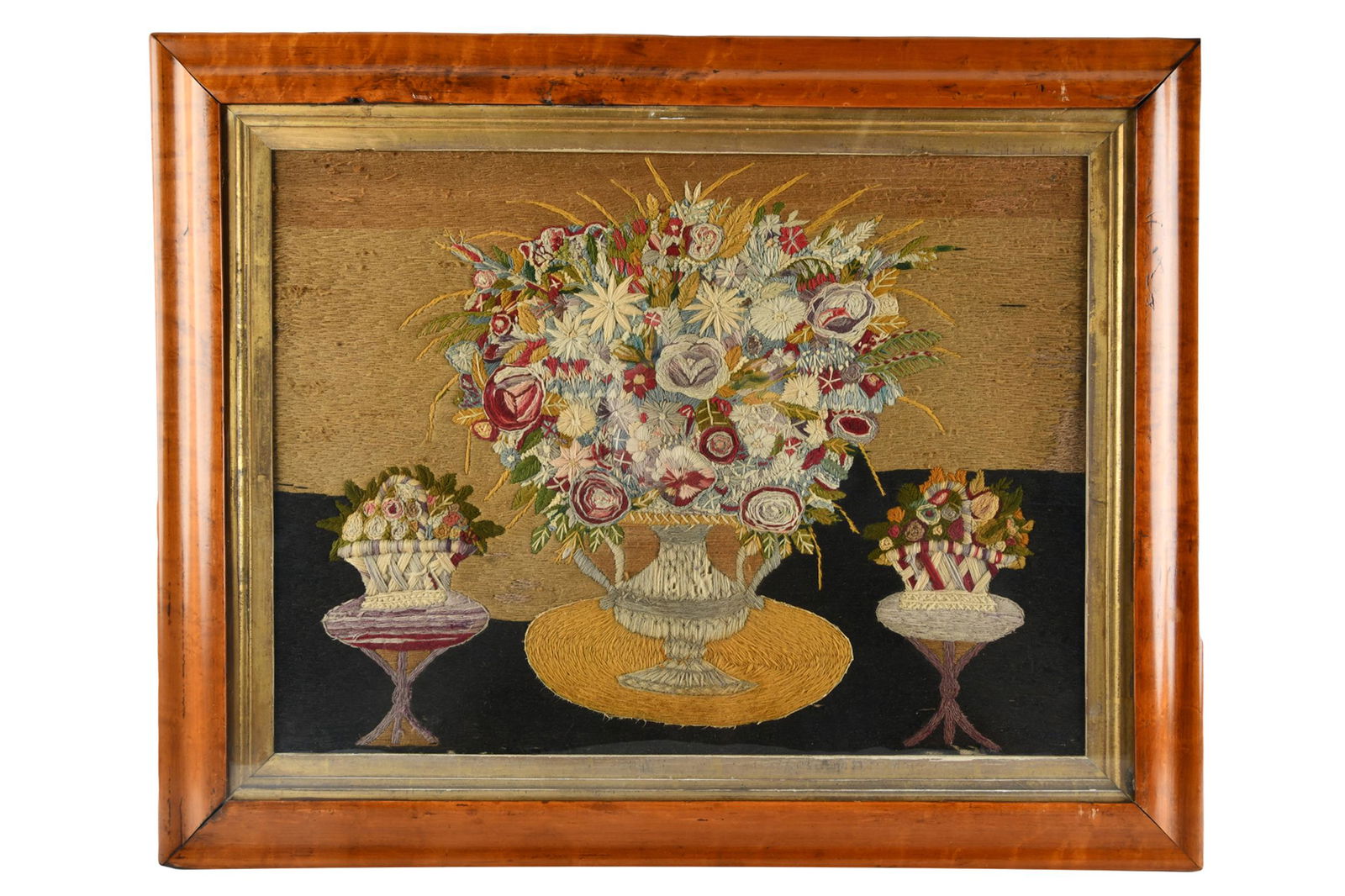 ANTIQUE STILL LIFE EMBROIDERY (1 of 8)