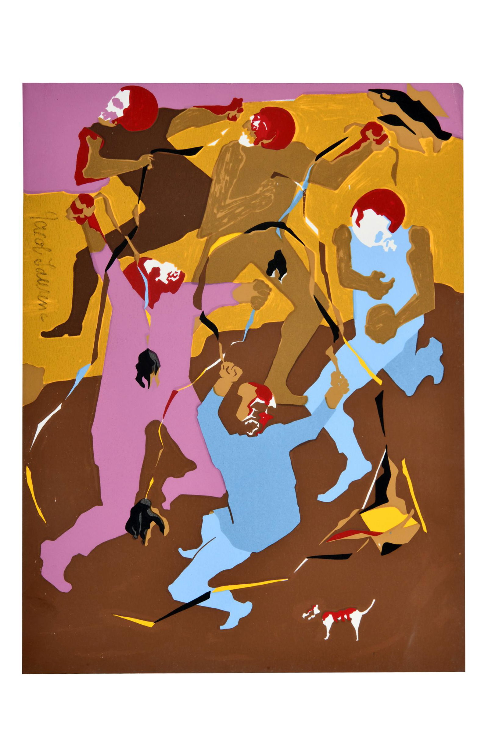 JACOB LAWRENCE (1917 - 2000): HIROSHIMA VI (1 of 8)