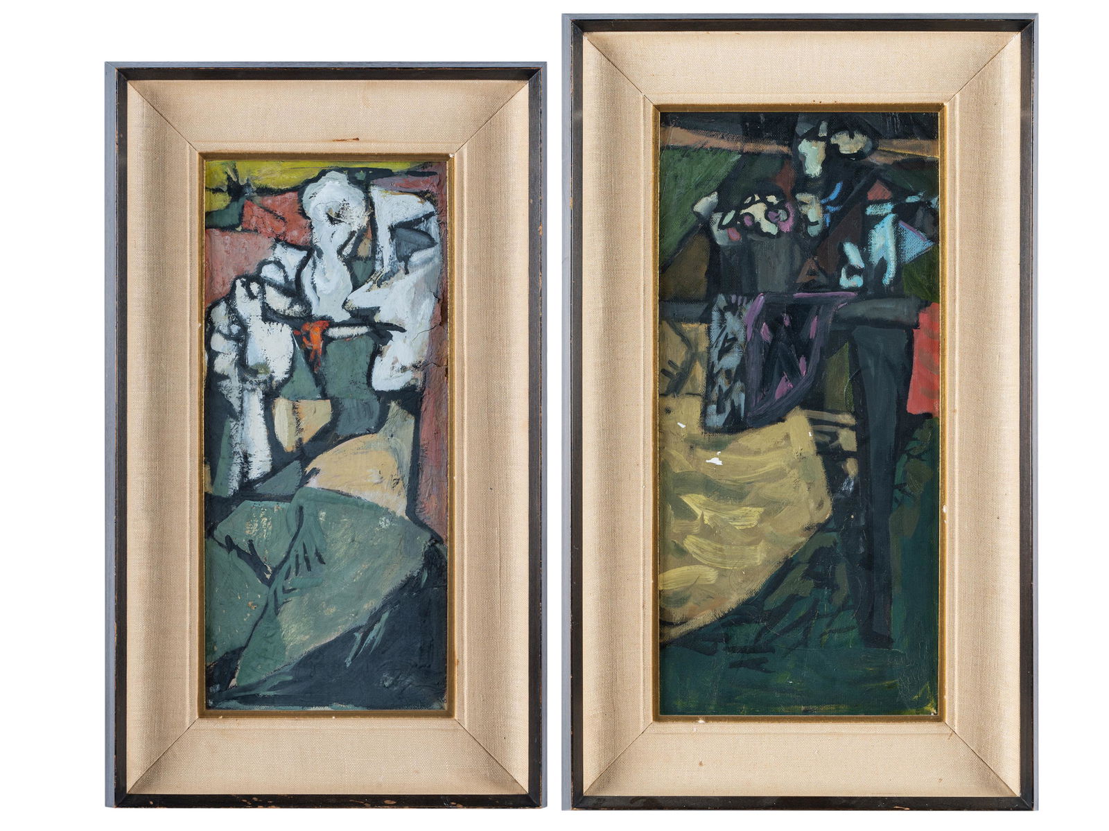 UNKNOWN ARTIST: TWO ABSTRACTS (1 of 13)