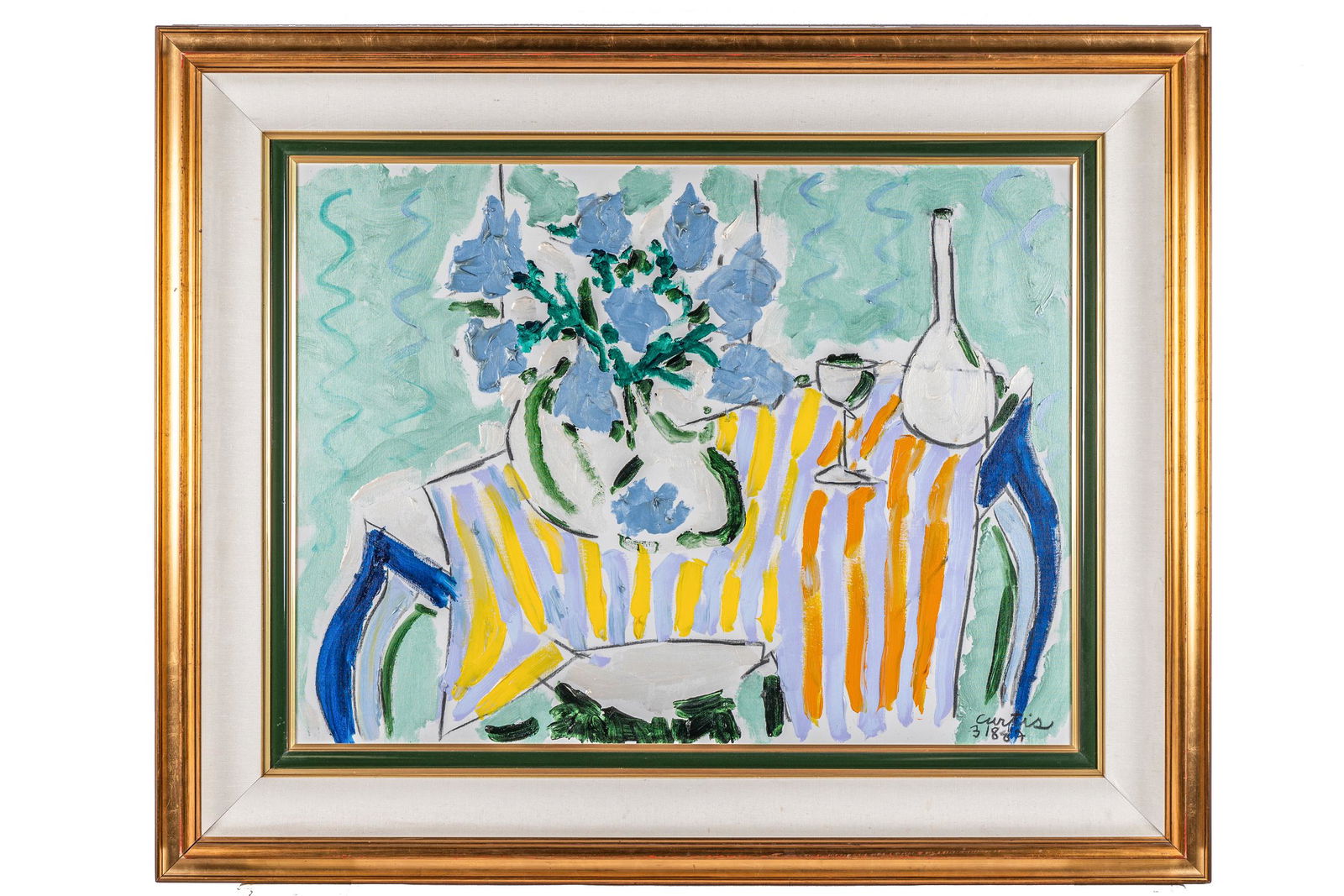 TONY CURTIS (1925-2010): STILL LIFE, FLOWERS ON A TABLE (1 of 13)