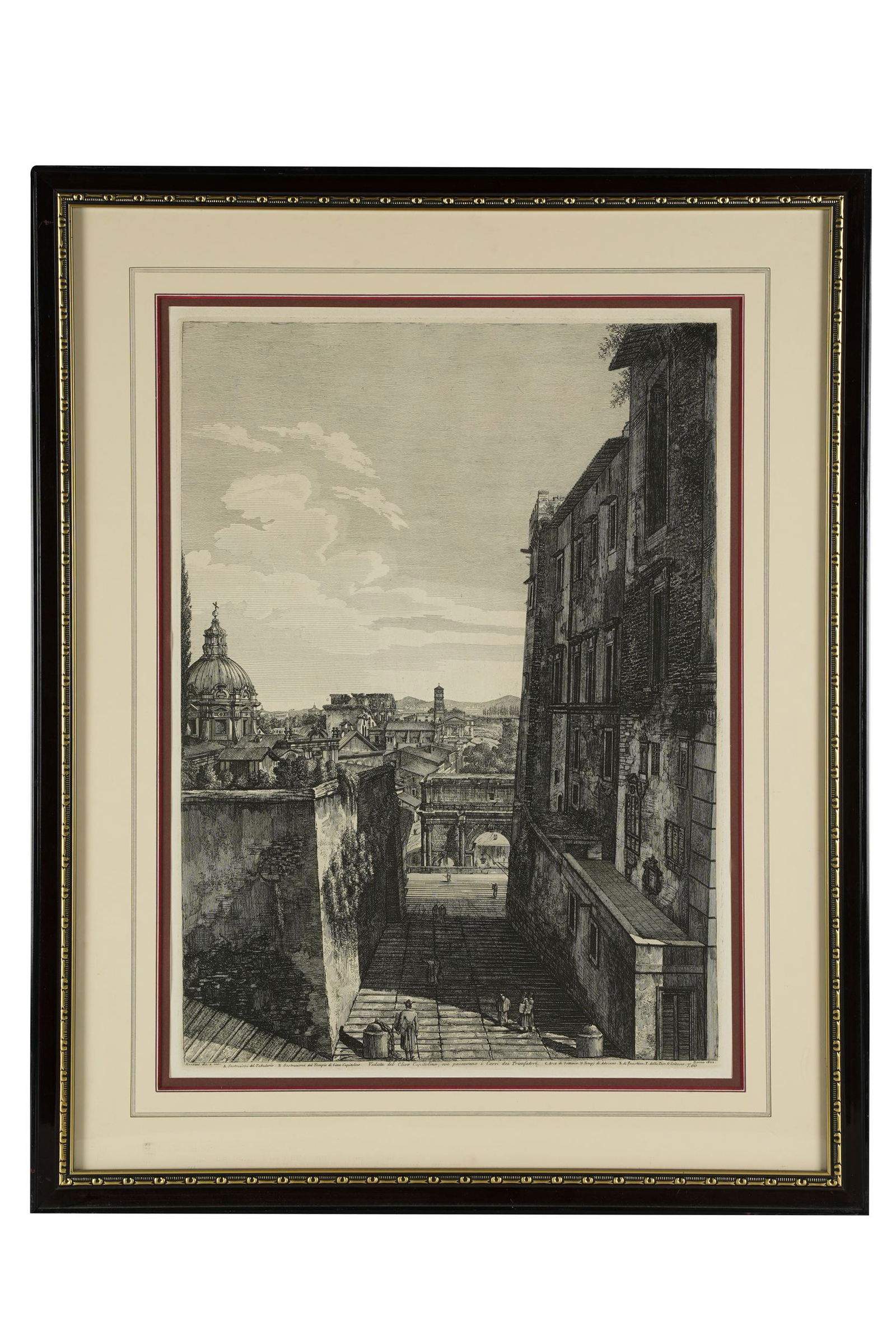 LUIGI ROSSINI: "VEDUTA DEL CLIVO CAPITOLINO" (1 of 8)