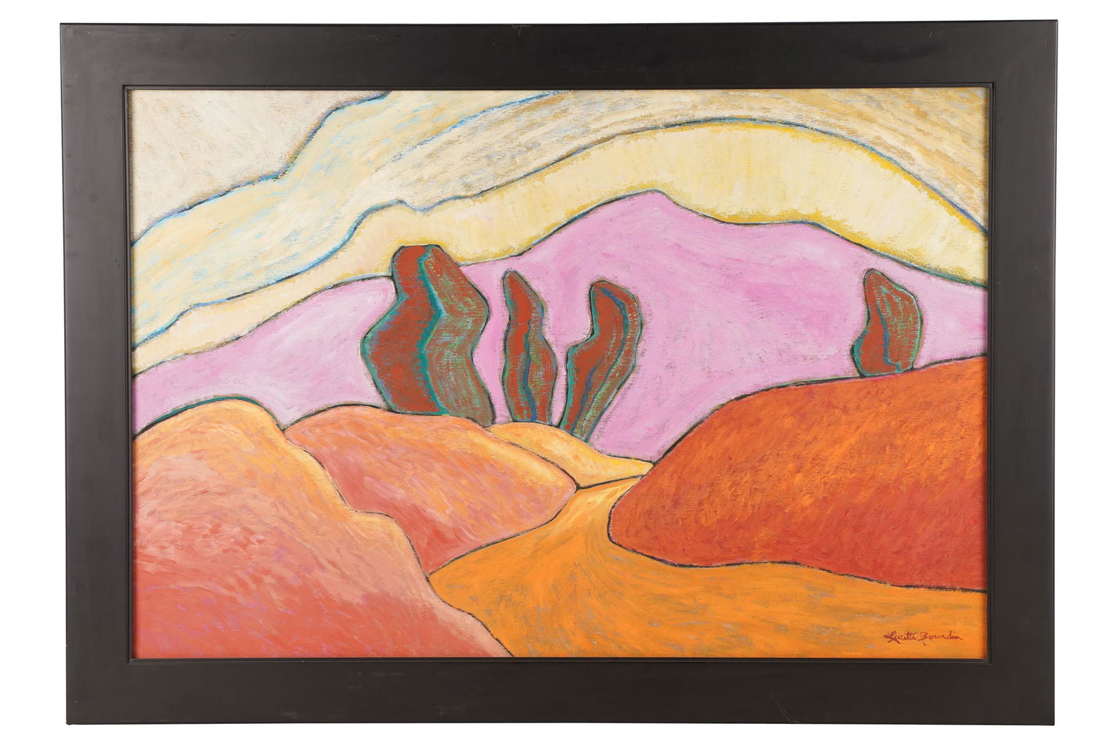 LUCETTE BOURDIN (20TH CENTURY): LANDSCAPE (1 of 7)