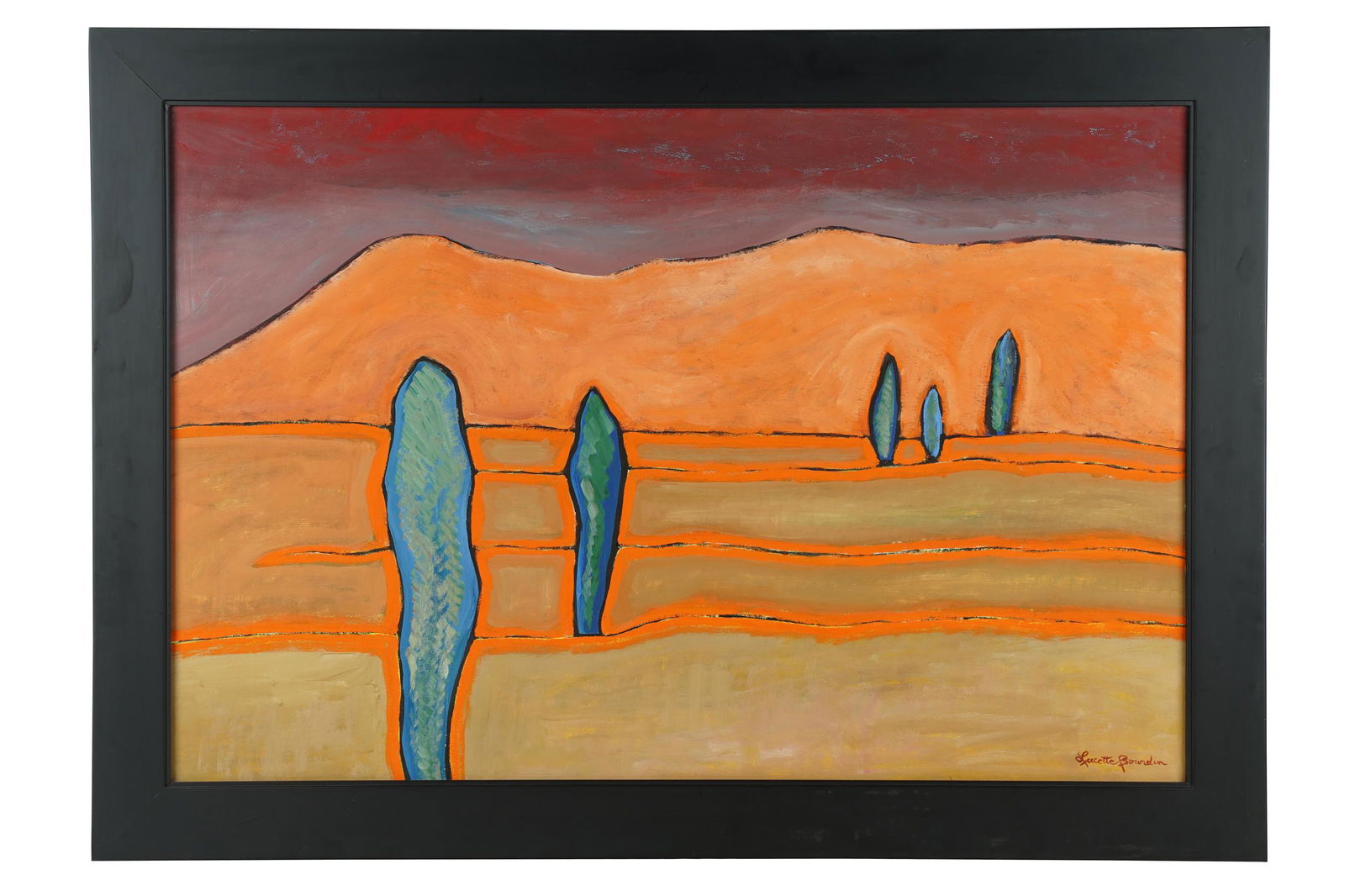 LUCETTE BOURDIN (20TH CENTURY): LANDSCAPE (1 of 8)