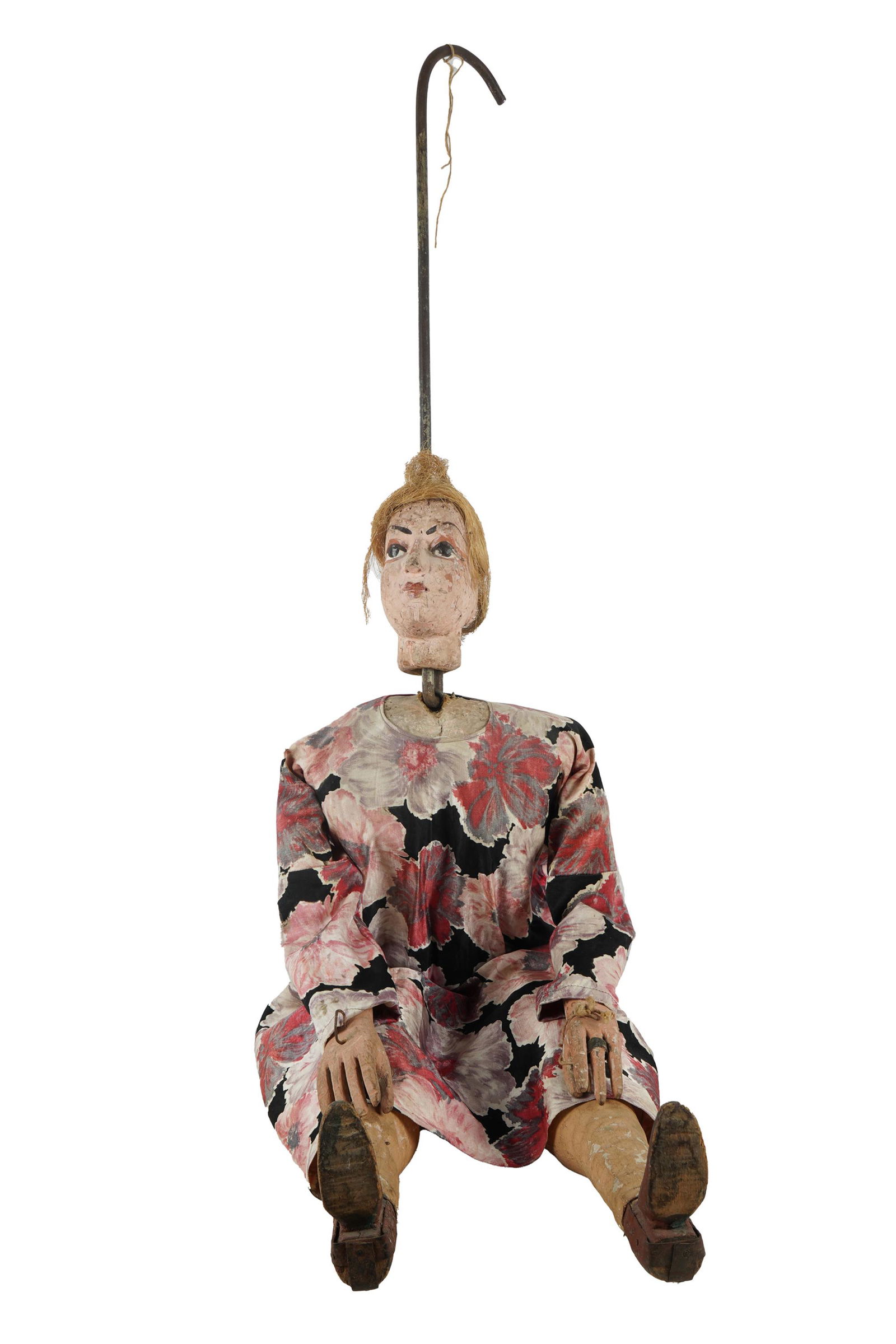 PAPIER MACHE & CARVED WOOD PUPPET (1 of 11)