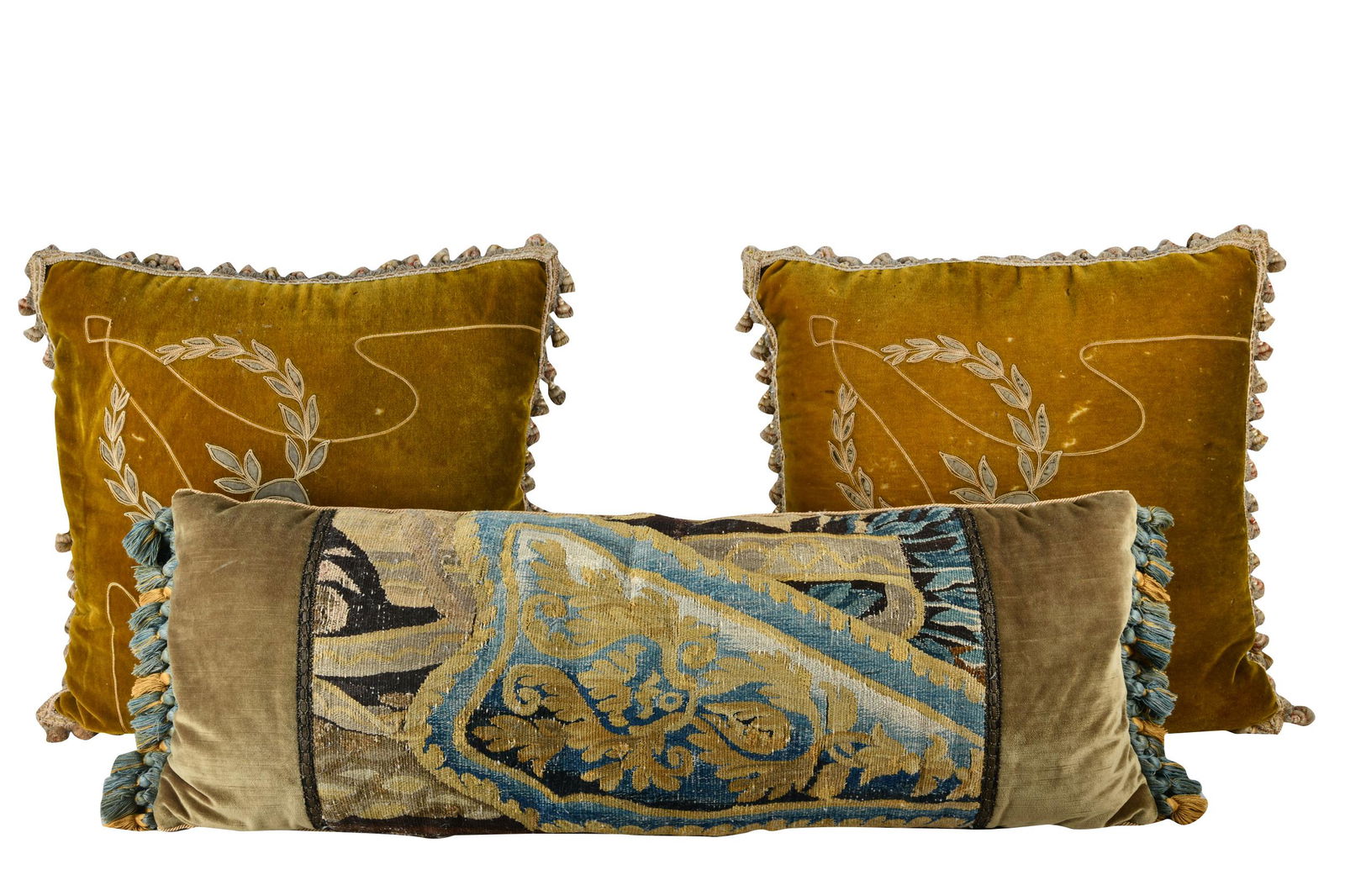 THREE  VELVET THROW PILLOWS (1 of 7)