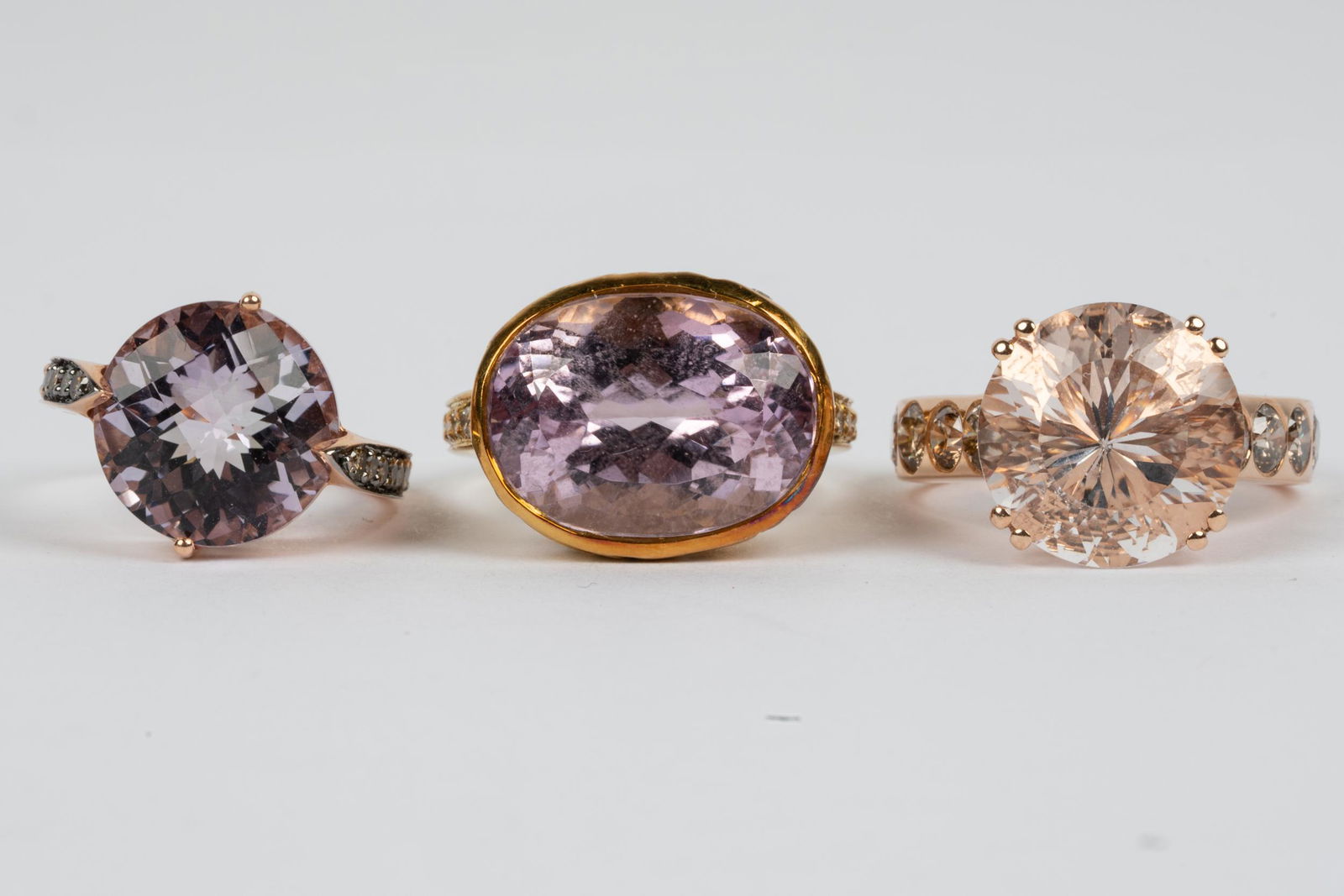 THREE GOLD, DIAMOND, & MULTI-GEM RINGS (1 of 10)