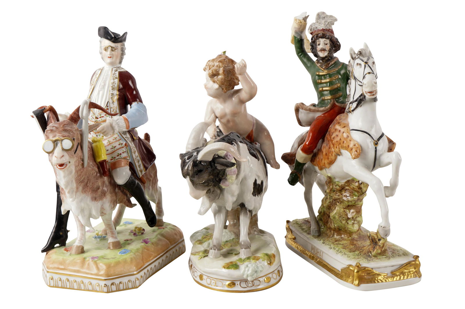 THREE ASSORTED CONTINENTAL PORCELAIN FIGURES (1 of 13)