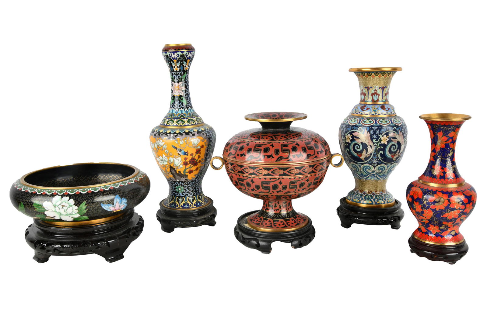 COLLECTION OF CHINESE CLOISONNE (1 of 12)
