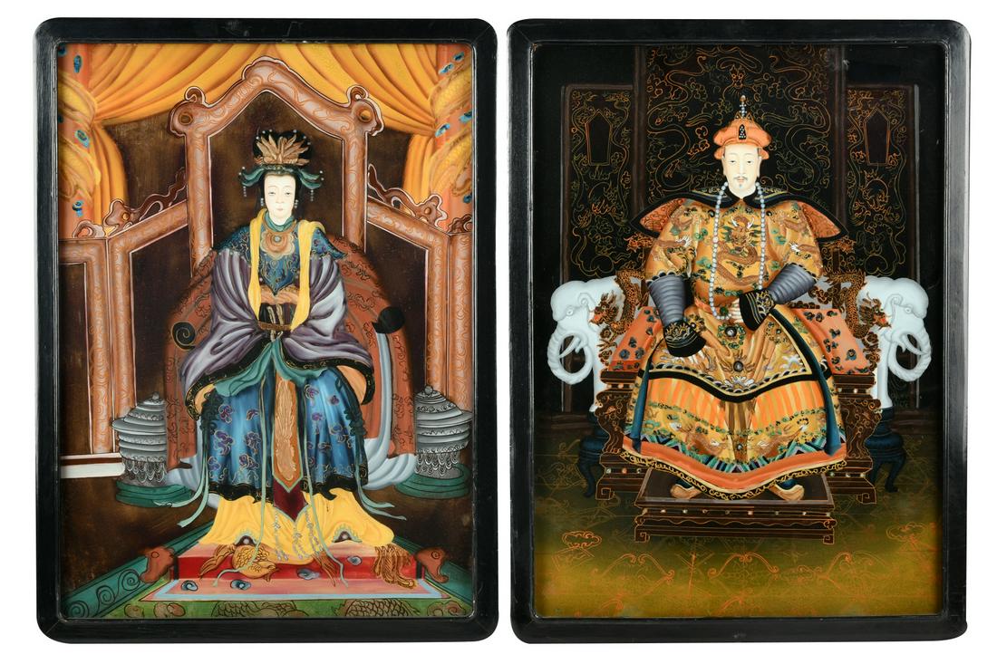 TWO CHINESE ANCESTRAL PORTRAITS (1 of 10)