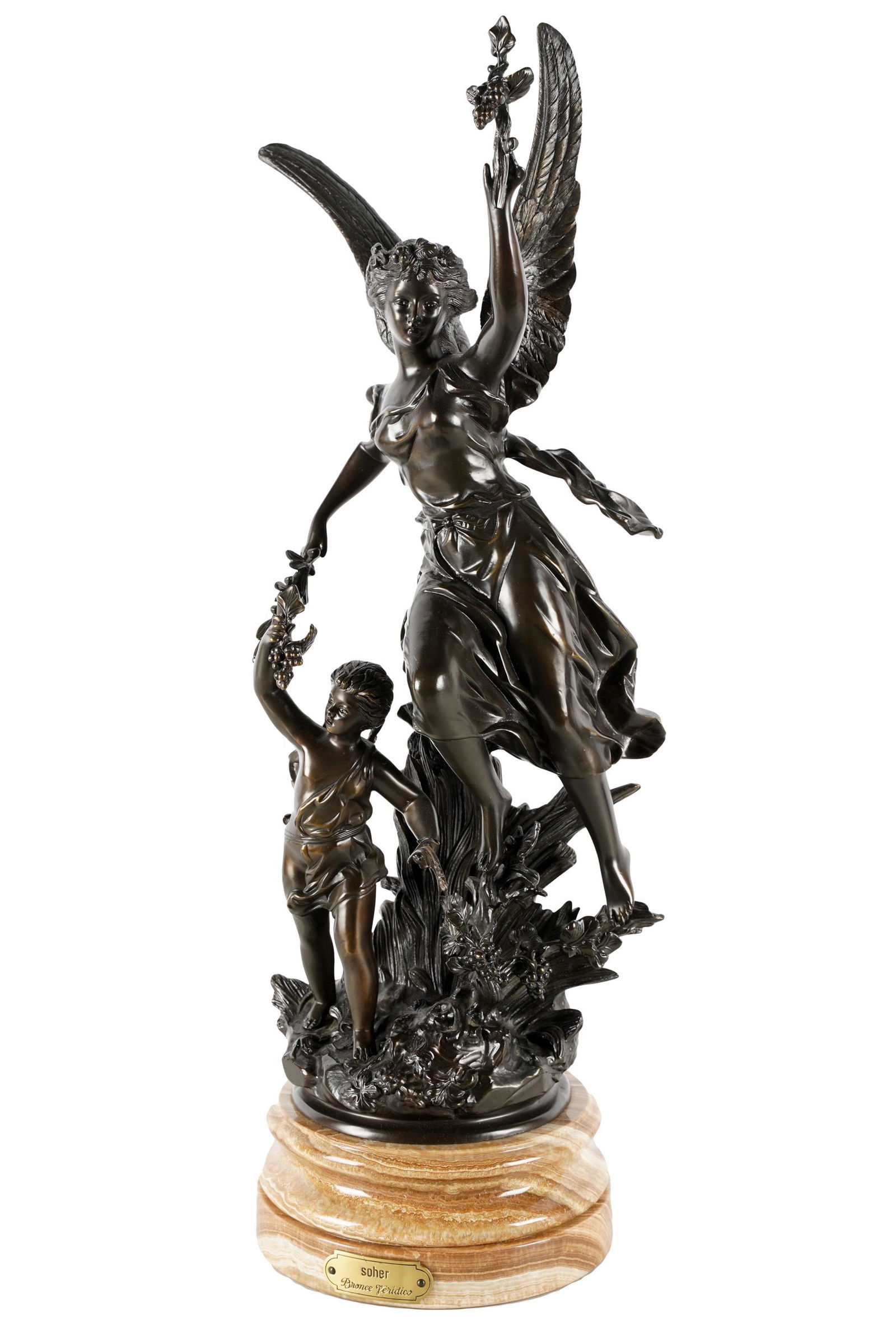 NEOCLASSIC STYLE BRONZE FIGURAL GROUP (1 of 15)
