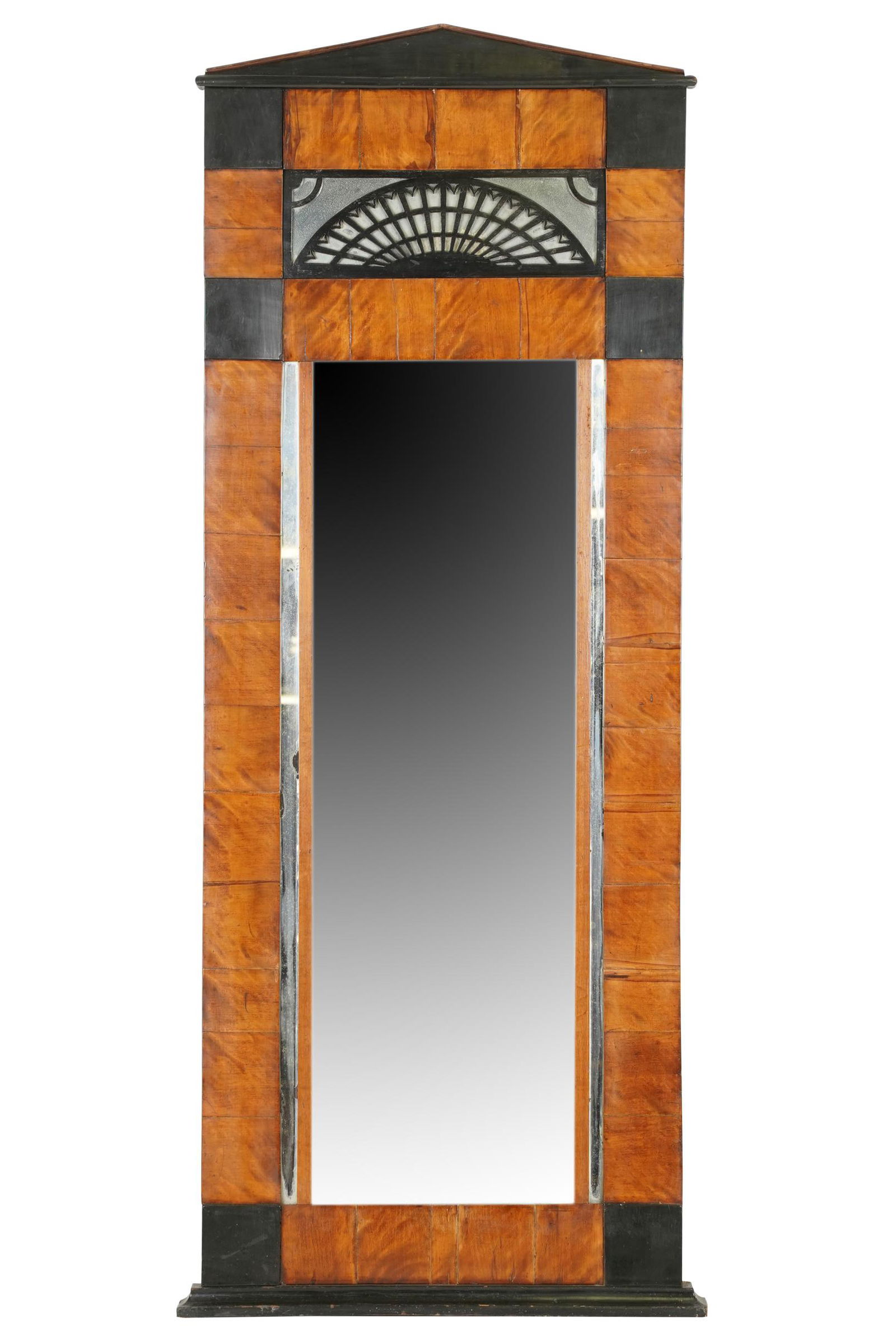 BIEDERMEIER BIRCH & EBONIZED WALL MIRROR (1 of 6)