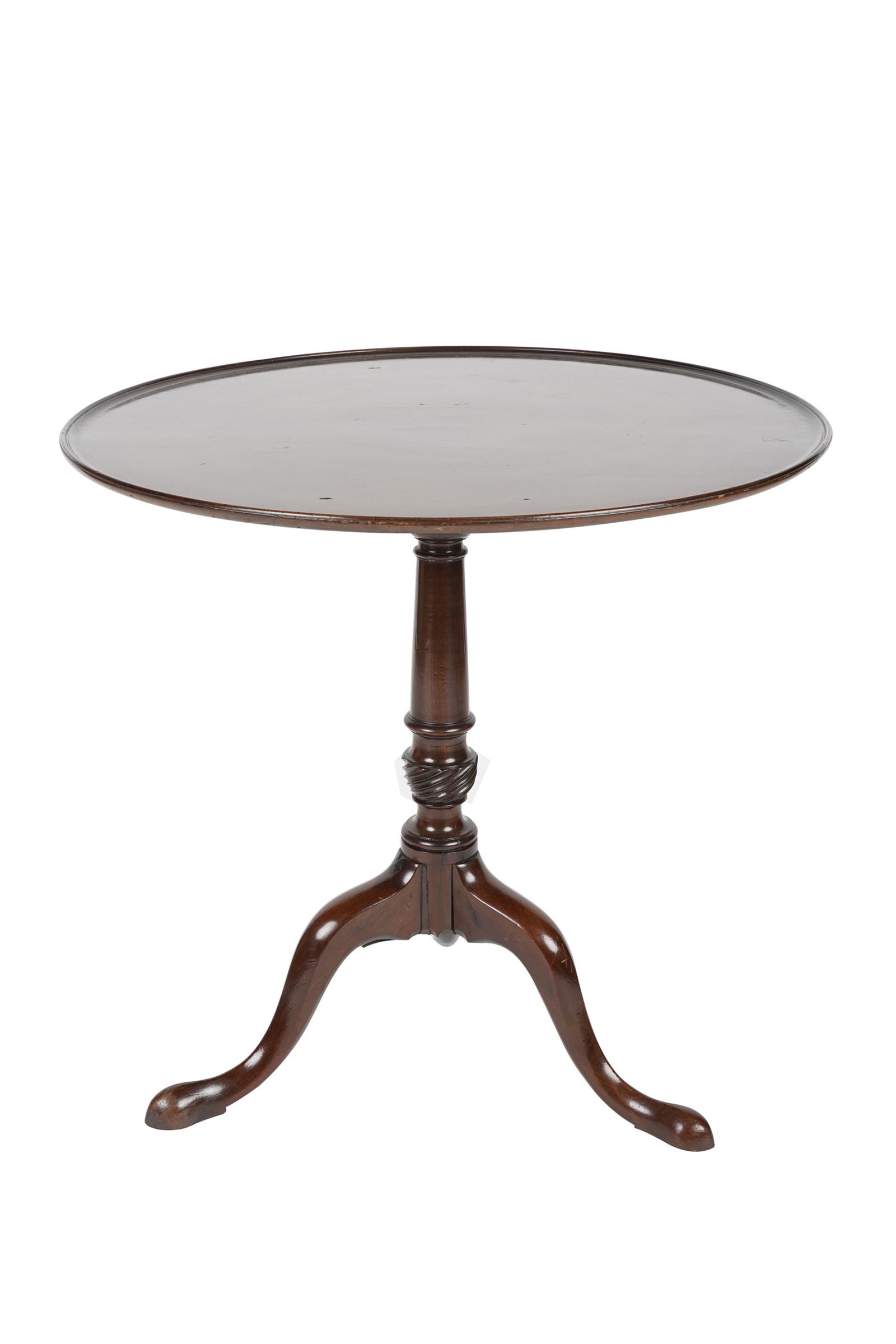 GEORGIAN STYLE MAHOGANY TRIPOD TEA TABLE (1 of 7)