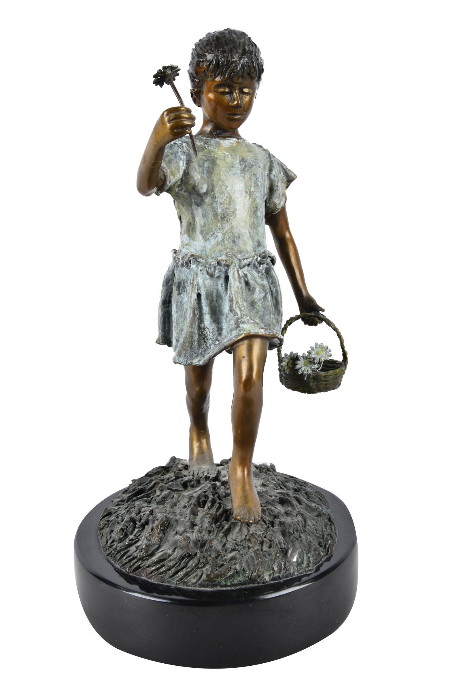 CONTEMPORARY BRONZE FIGURE: 'SPRINGTIME' (1 of 7)