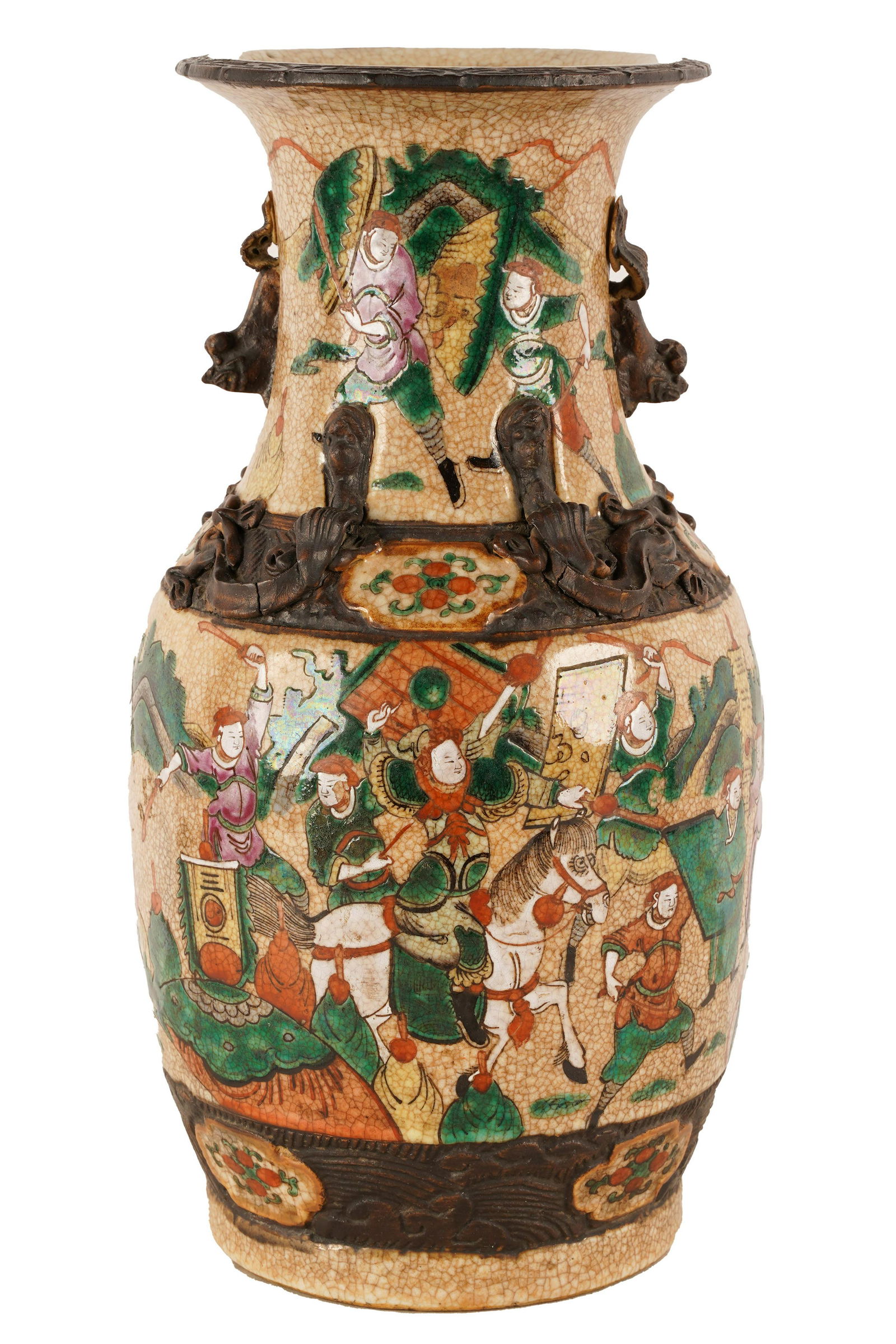 CHINESE CRACKLEWARE VASE (1 of 7)