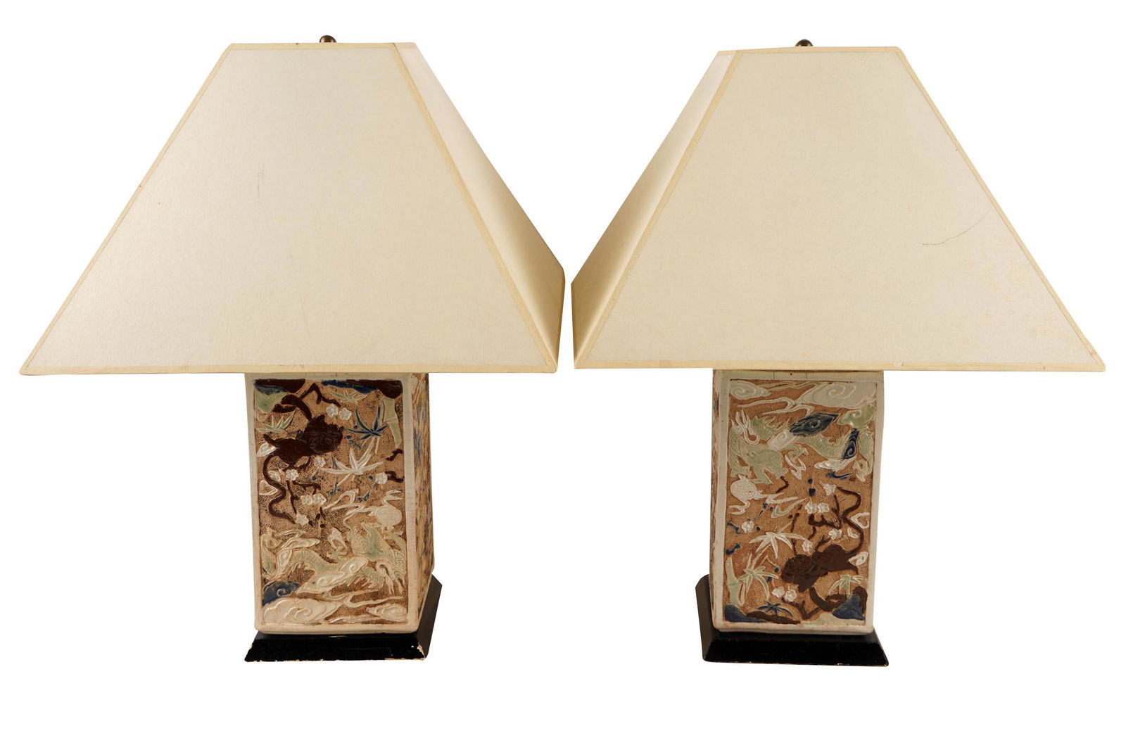 PAIR OF CHINESE GLAZED CERAMIC JARS (1 of 11)